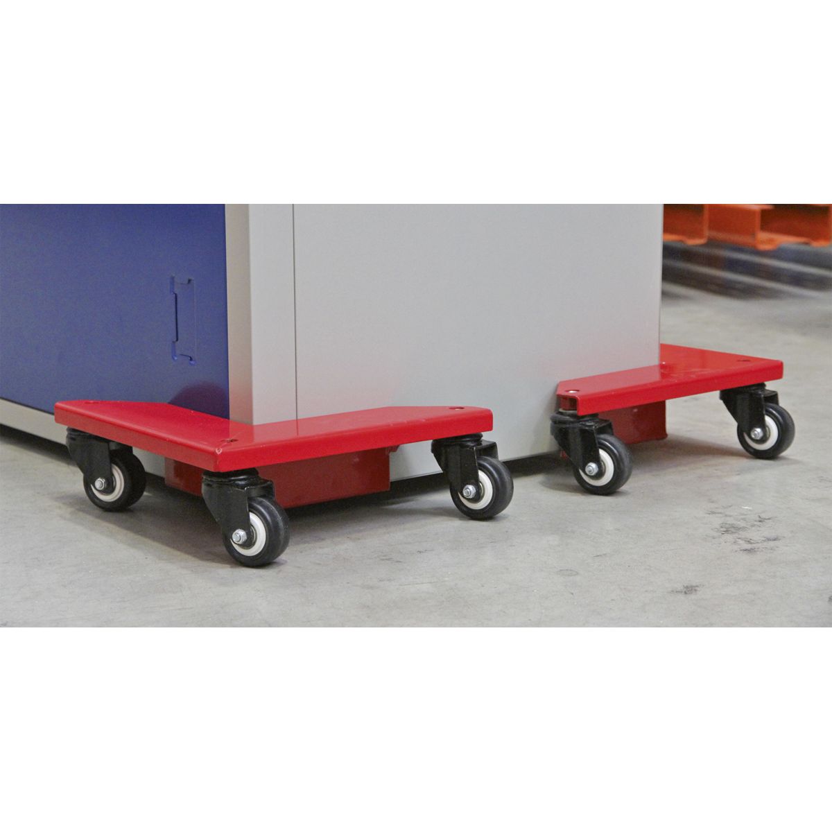 Sealey Corner Transport Dollies 150kg Capacity - Set of 4 - Image 6