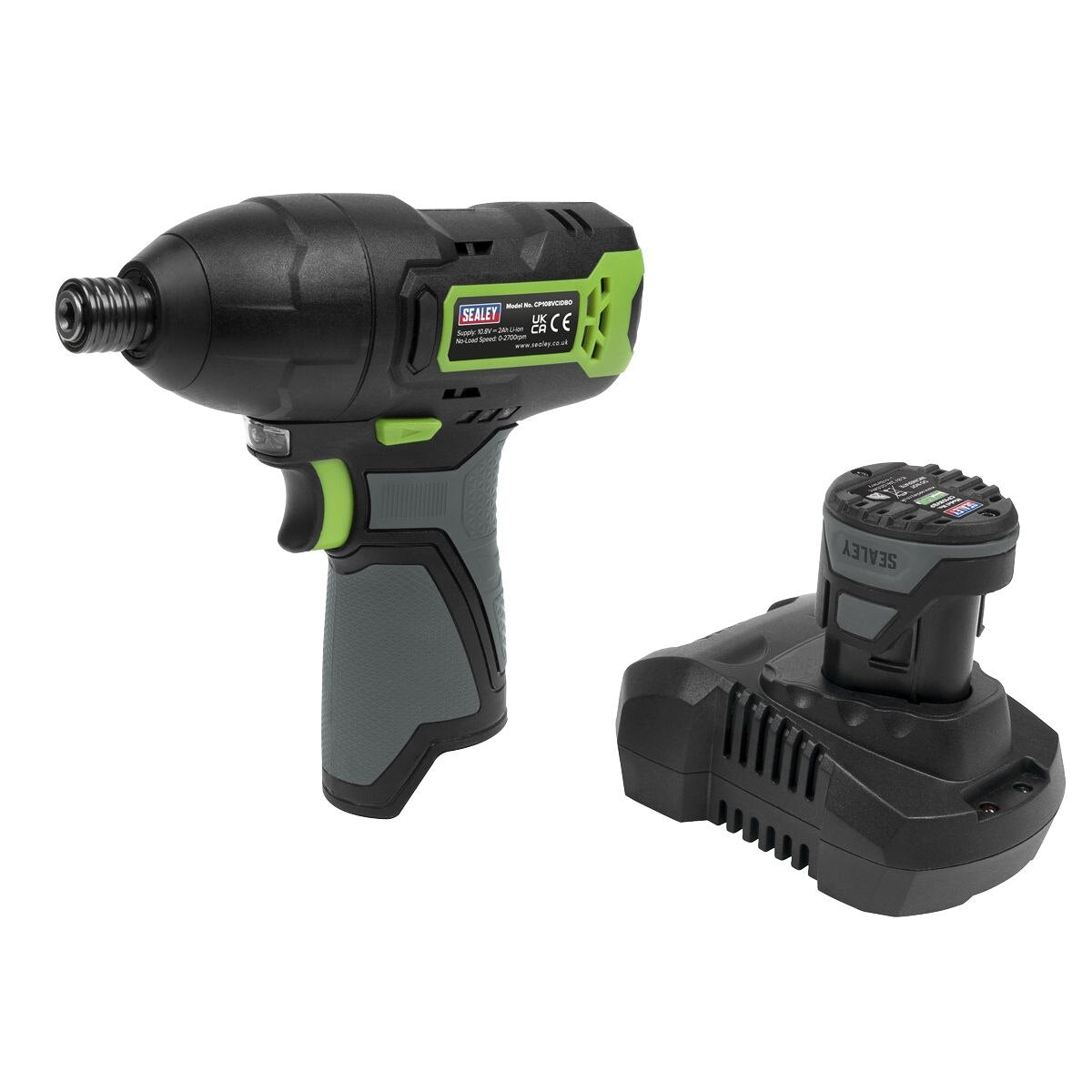 Sealey SV10.8 Series 1/4"Hex Drive Cordless Impact Driver Kit 10.8V 2Ah - Image 3
