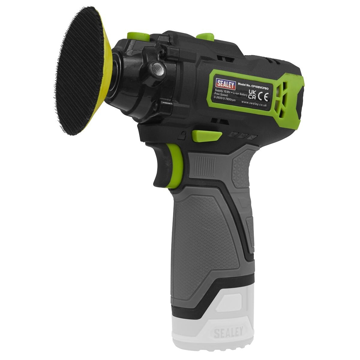 Sealey SV10.8 Series 75mm Cordless Polisher 10.8V - Body Only - Image 4