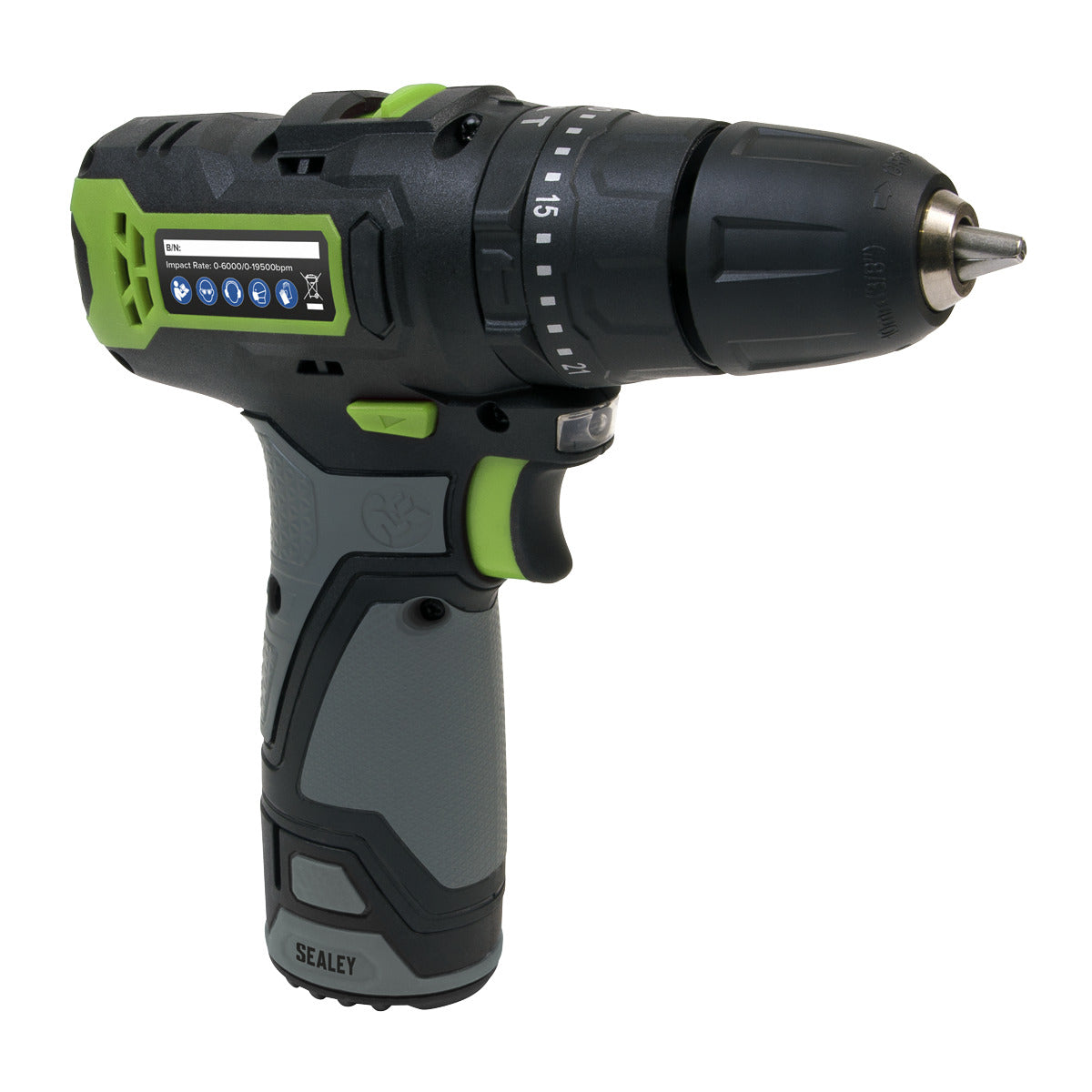 Sealey SV10.8 Series 10mm Cordless Combi Drill Kit 10.8V 2Ah CP108VDD
