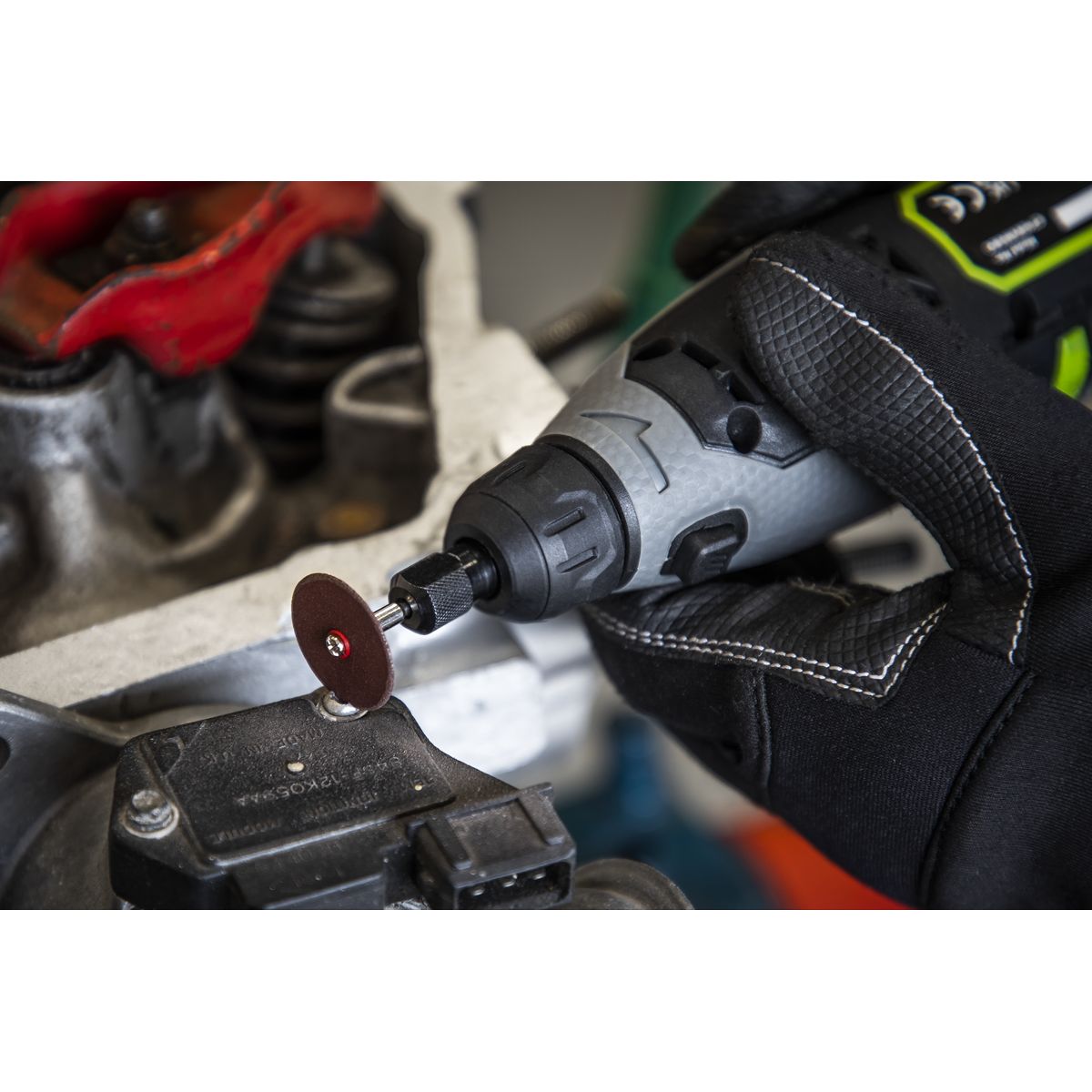 Sealey SV10.8 Series Cordless Multipurpose Mini Grinder Kit 10.8V 2Ah - Image 10