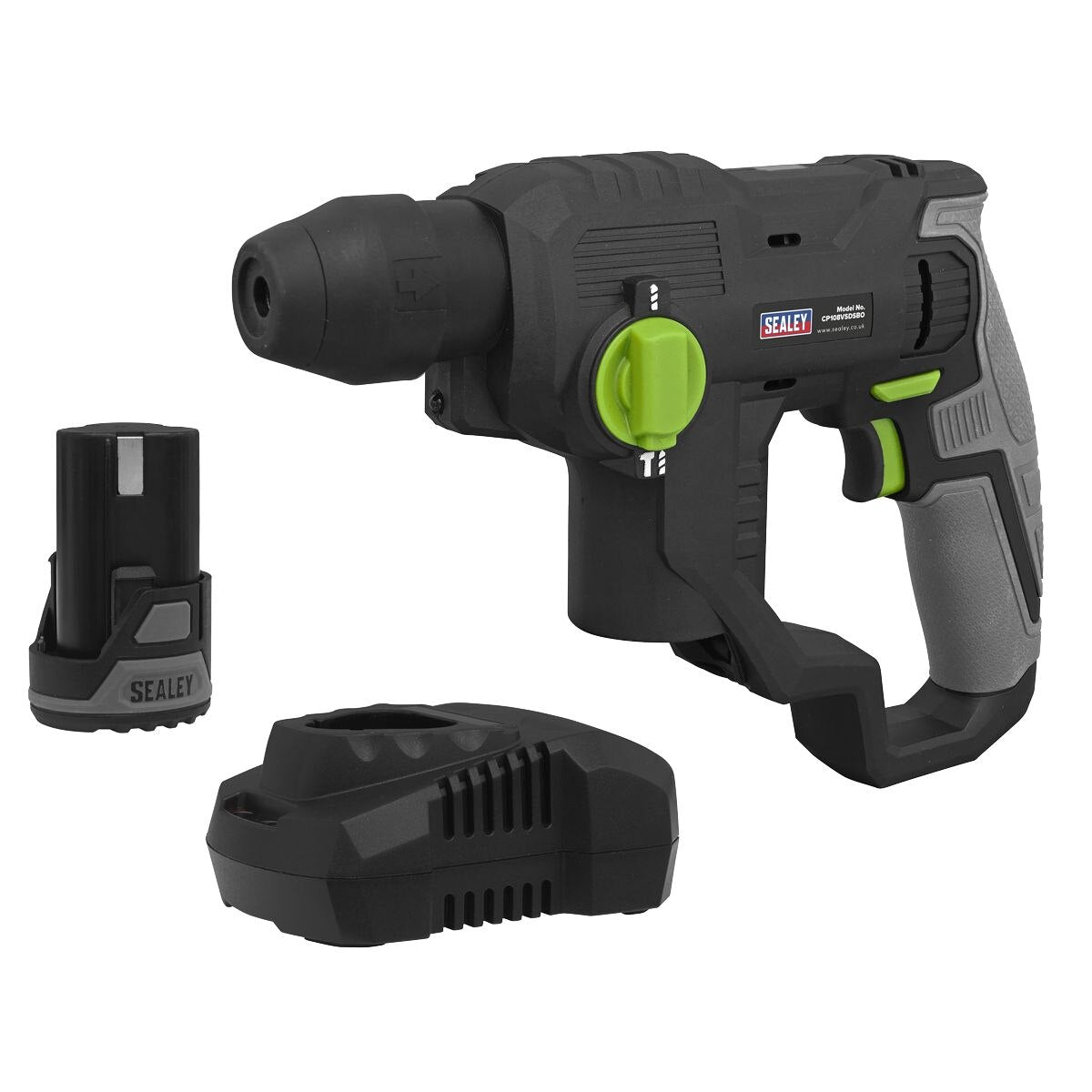 Sealey SV10.8 Series Cordless SDS Plus Rotary Hammer Drill Kit 10.8V 2Ah - Image 2