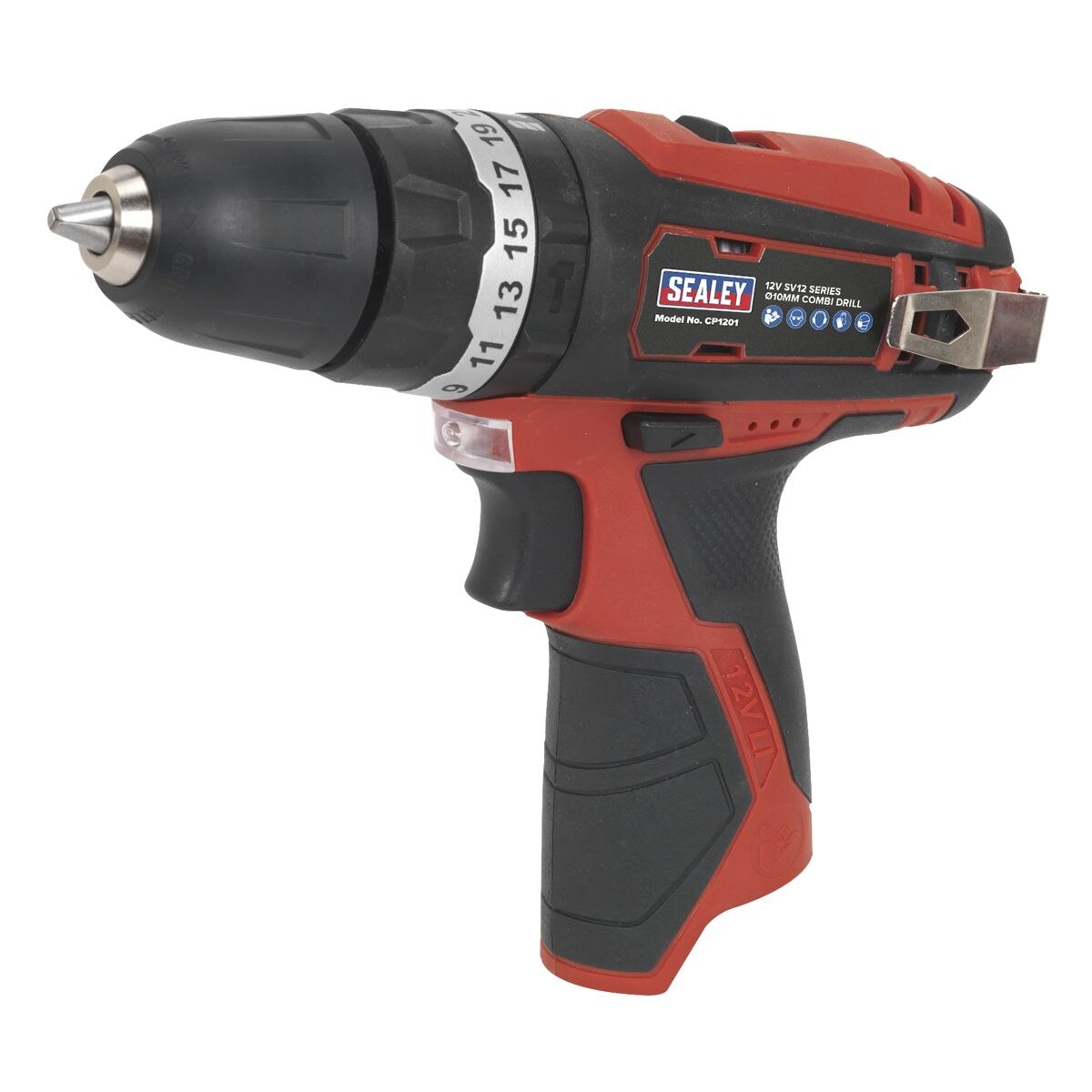 Sealey SV12 Series 10mm Cordless Combi Drill 12V - Body Only - Image 6