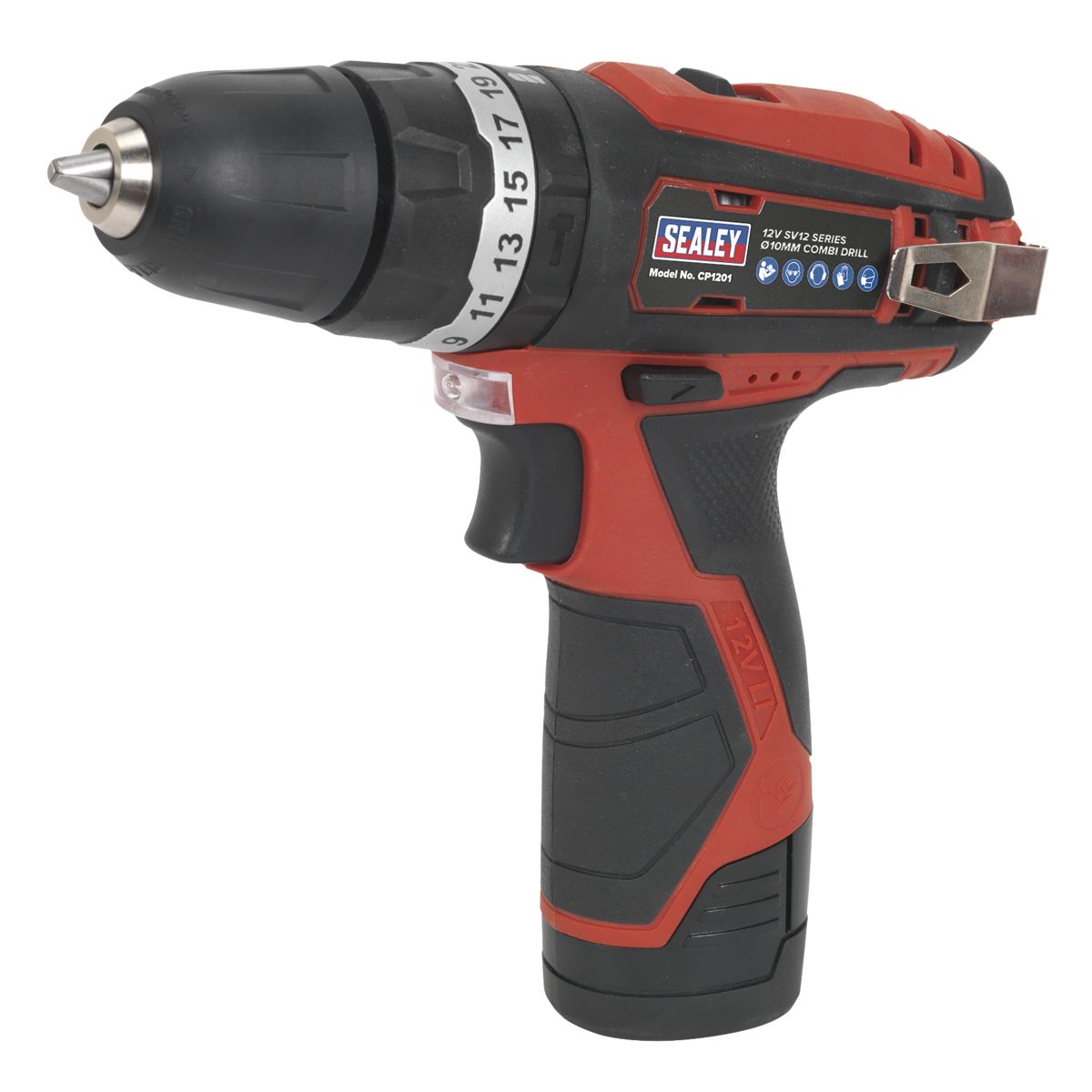 Sealey SV12 Series 10mm Cordless Combi Drill 12V - Body Only - Image 8