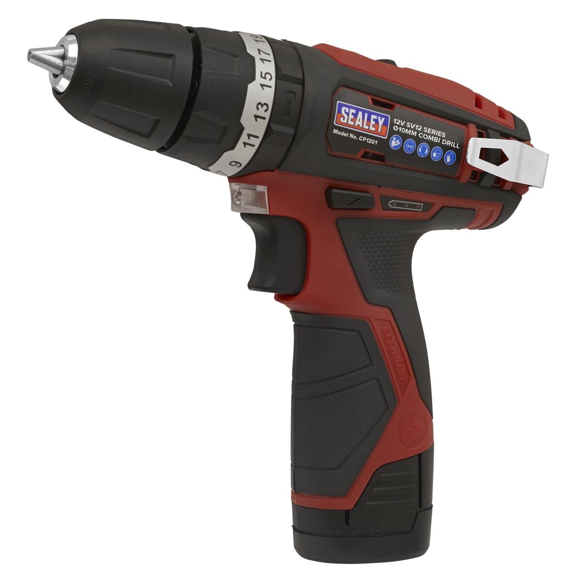 Sealey SV12 Series 10mm Cordless Combi Drill 12V - Body Only - Image 9