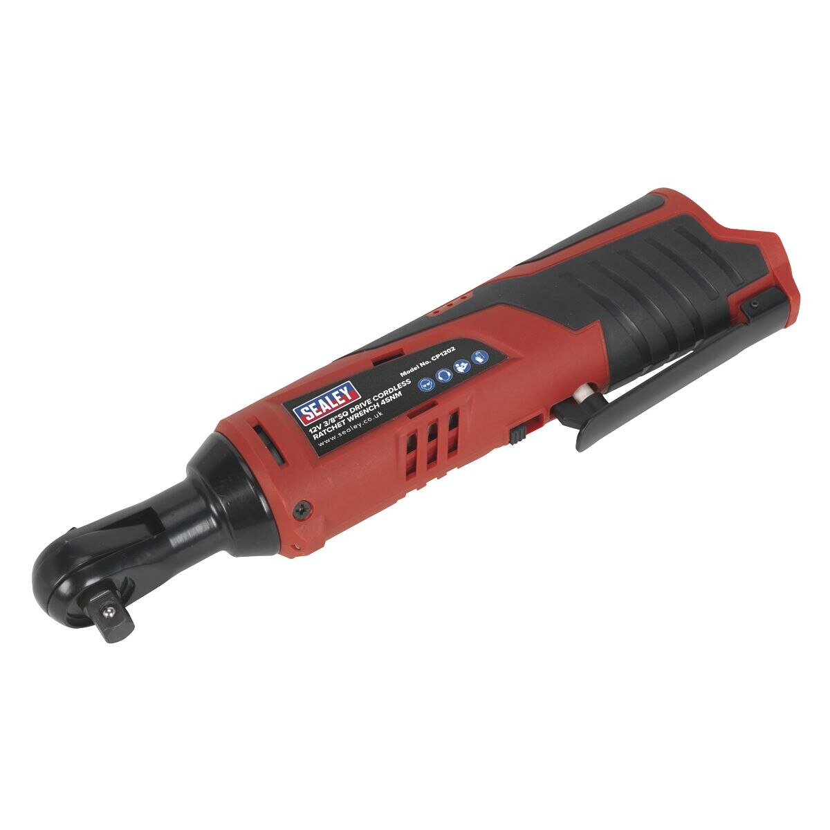 Sealey SV12 Series 3/8"Sq Drive Cordless Ratchet Wrench 12V - Body Only - Image 3
