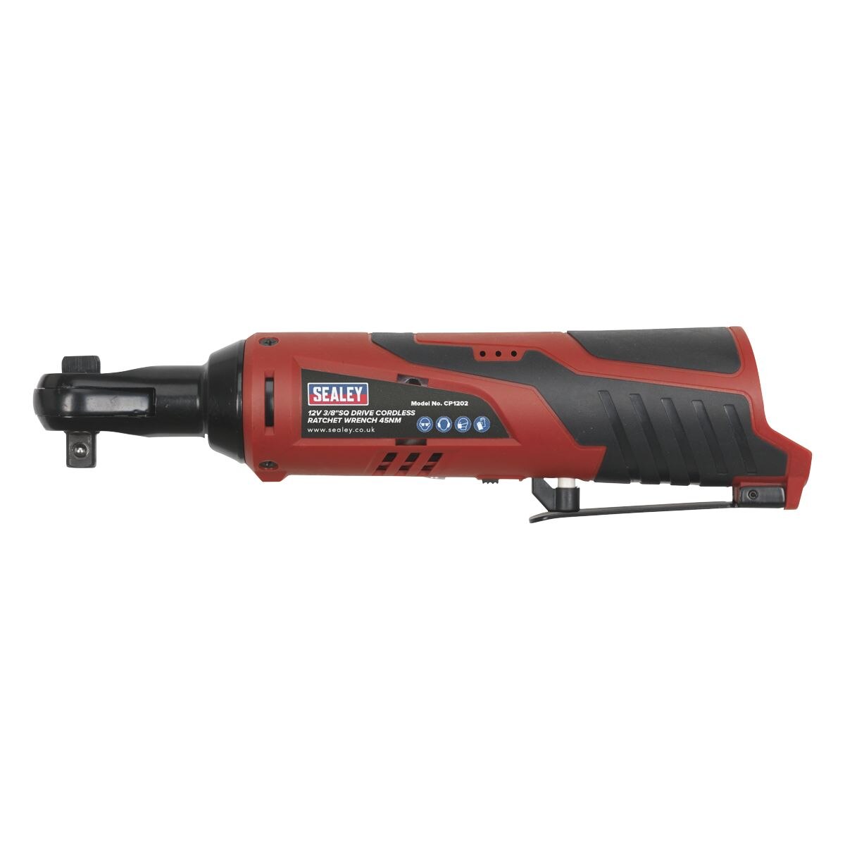 Sealey SV12 Series 3/8"Sq Drive Cordless Ratchet Wrench 12V - Body Only - Image 6