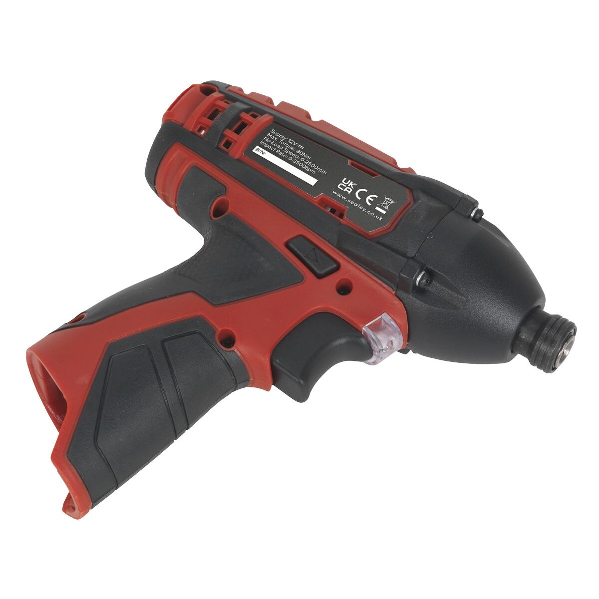 Sealey SV12 Series 1/4"Hex Drive Cordless Impact Driver 12V - Body Only - Image 4
