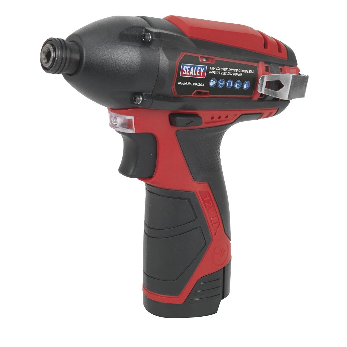 Sealey SV12 Series 1/4"Hex Drive Cordless Impact Driver 12V - Body Only - Image 5