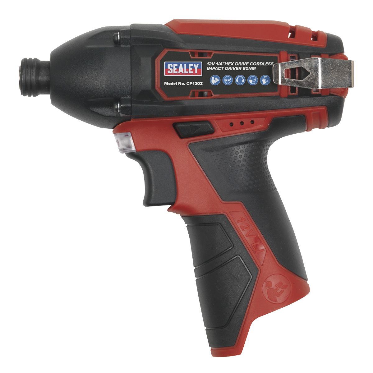 Sealey SV12 Series 1/4"Hex Drive Cordless Impact Driver 12V - Body Only - Image 6