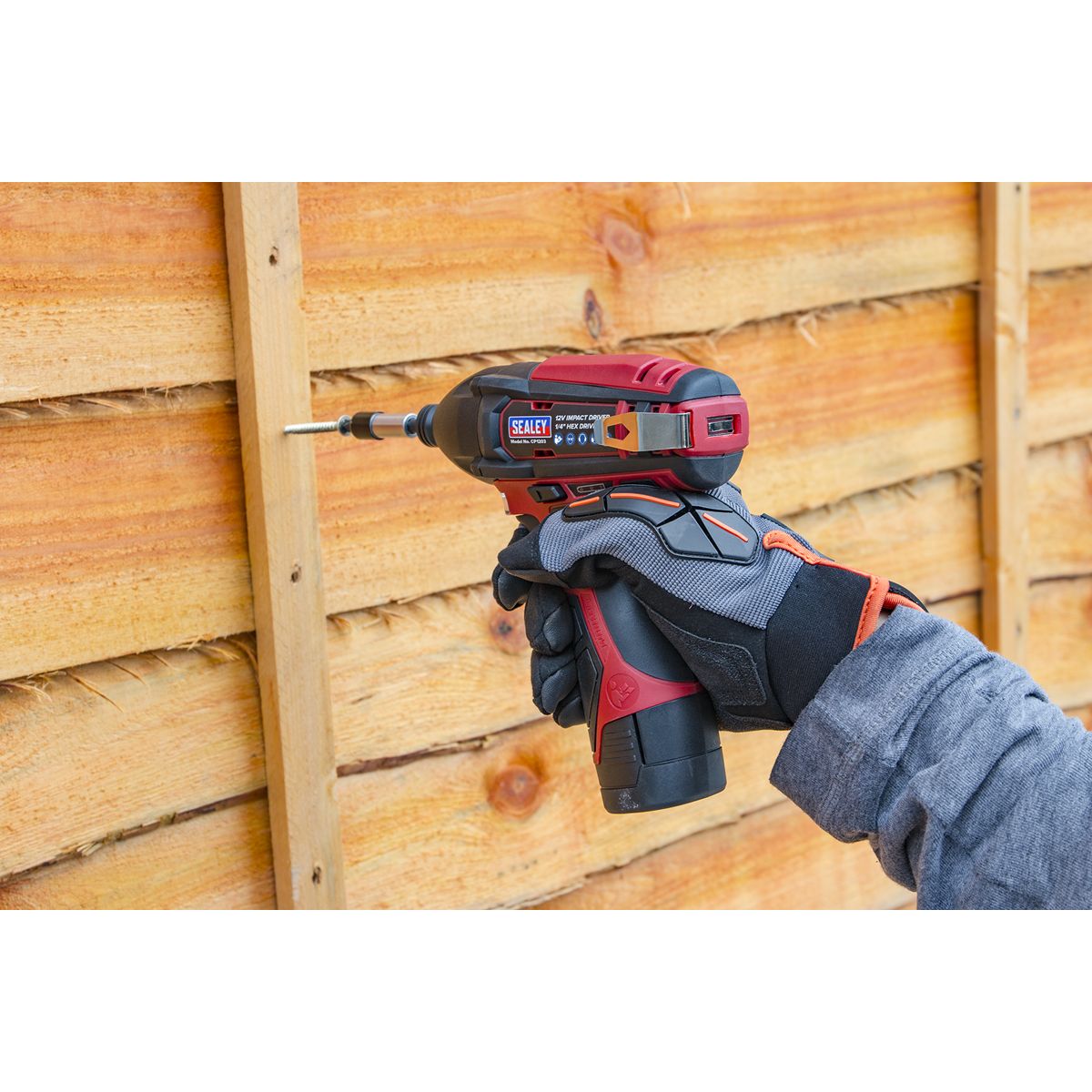Sealey SV12 Series 1/4"Hex Drive Cordless Impact Driver 12V - Body Only - Image 9