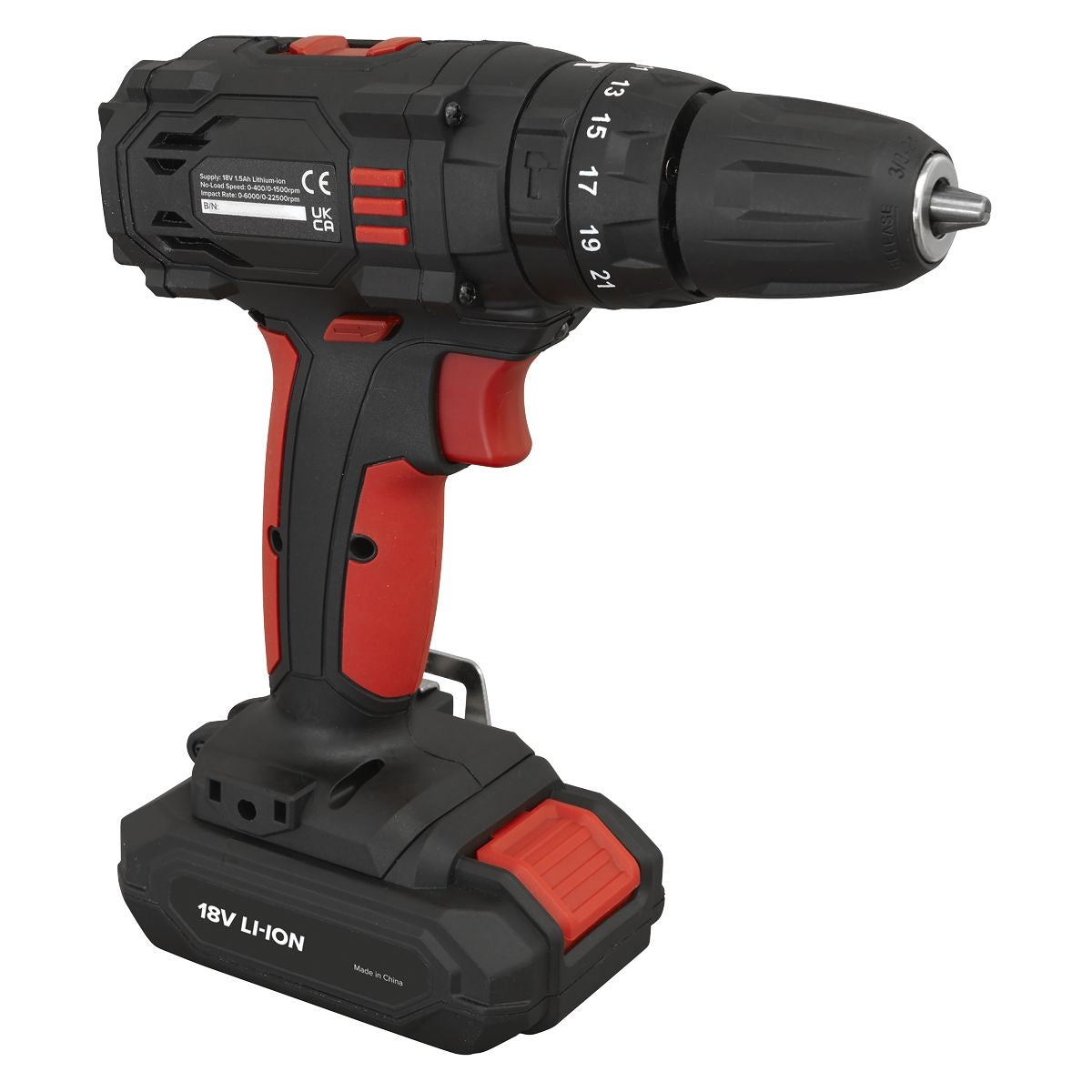 Sealey 10mm Cordless Combi Drill 18V - Image 2