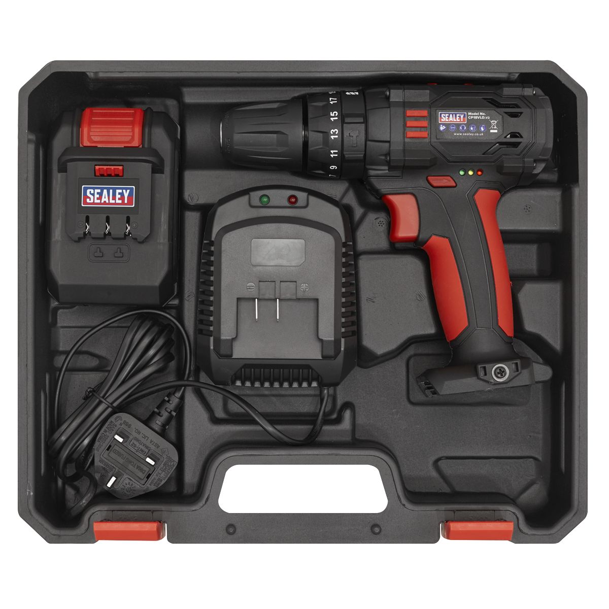 Sealey 10mm Cordless Combi Drill 18V - Image 8