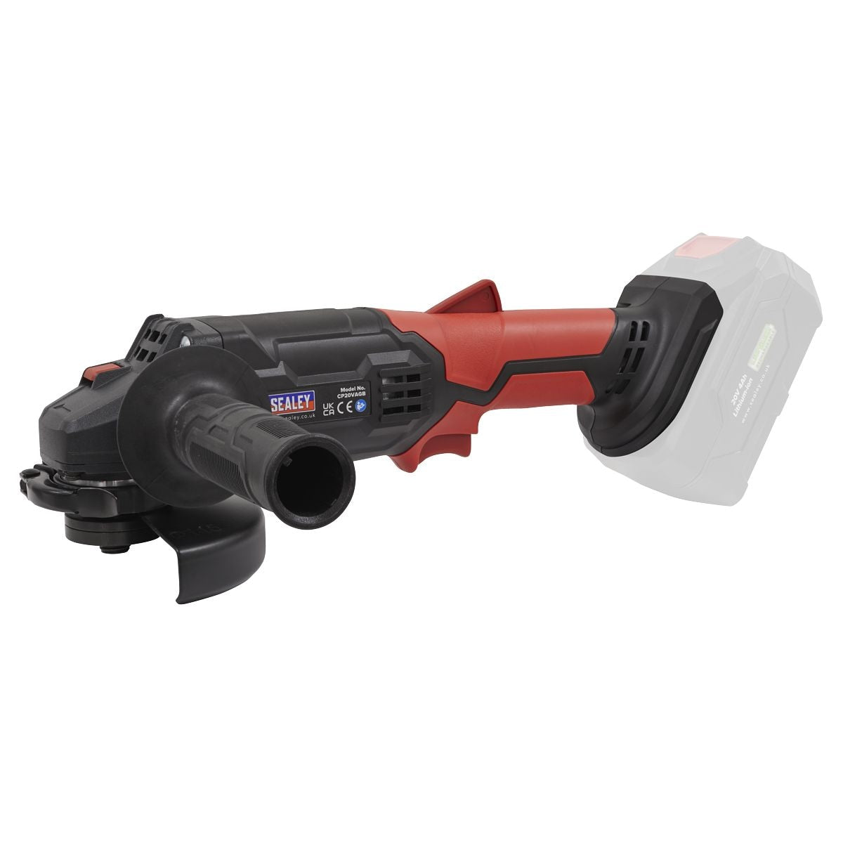 Sealey SV20 Series 115mm Cordless Angle Grinder 20V - Body Only - Image 1