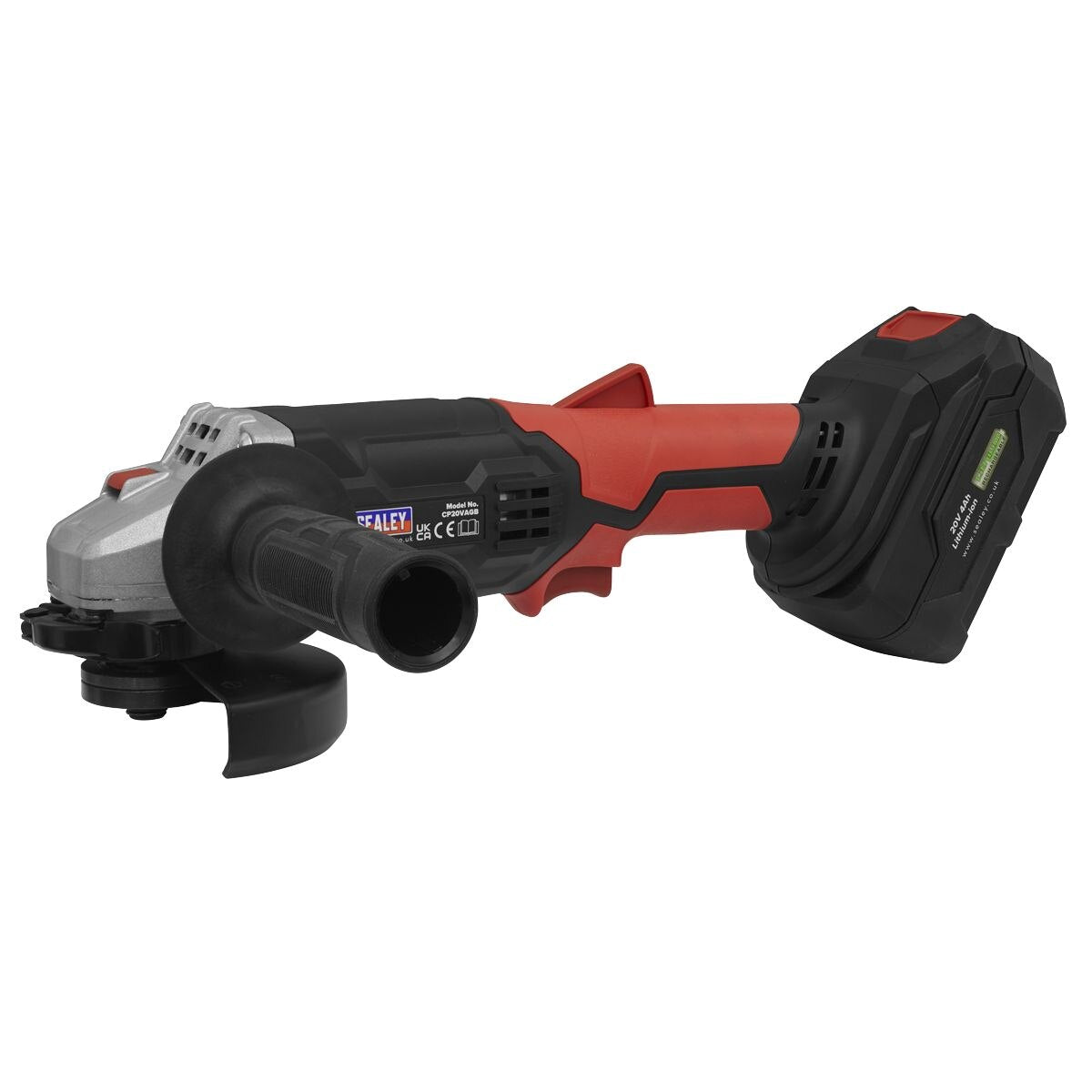 Sealey SV20 Series 115mm Cordless Angle Grinder 20V - Body Only - Image 4