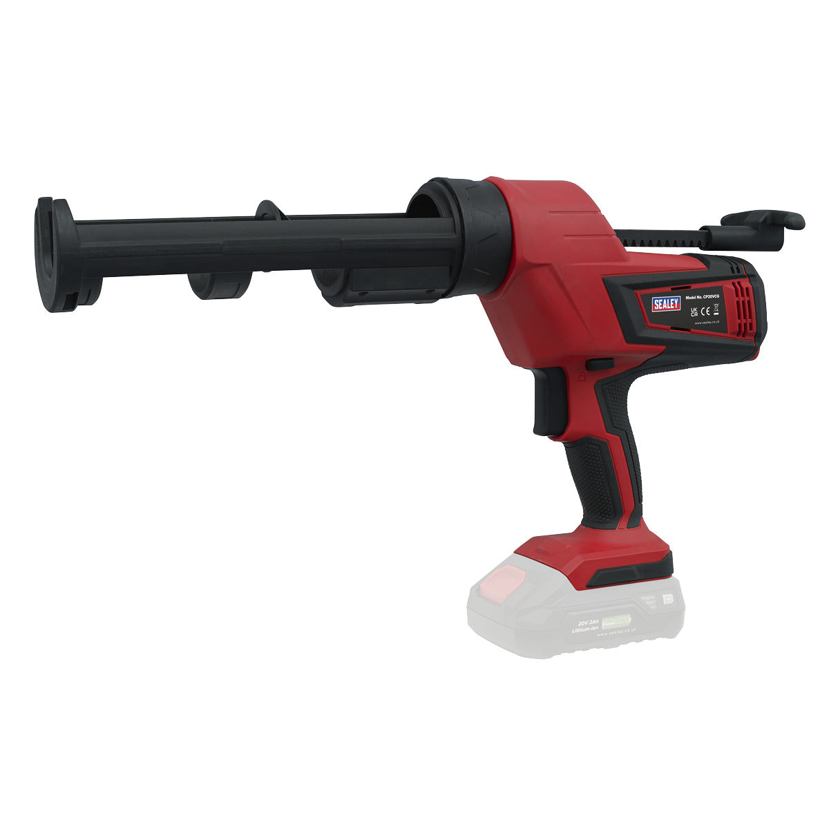 Sealey SV20 Series 310ml Cordless Caulking Gun Kit 20V - 2 Batteries CP20VCGKIT