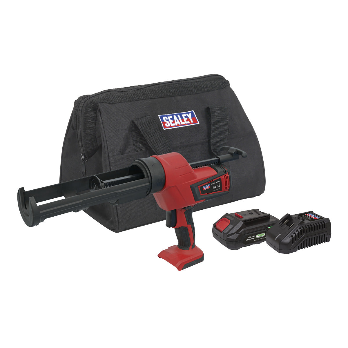 Sealey SV20 Series 310ml Cordless Caulking Gun Kit 20V 2Ah CP20VCGKIT1