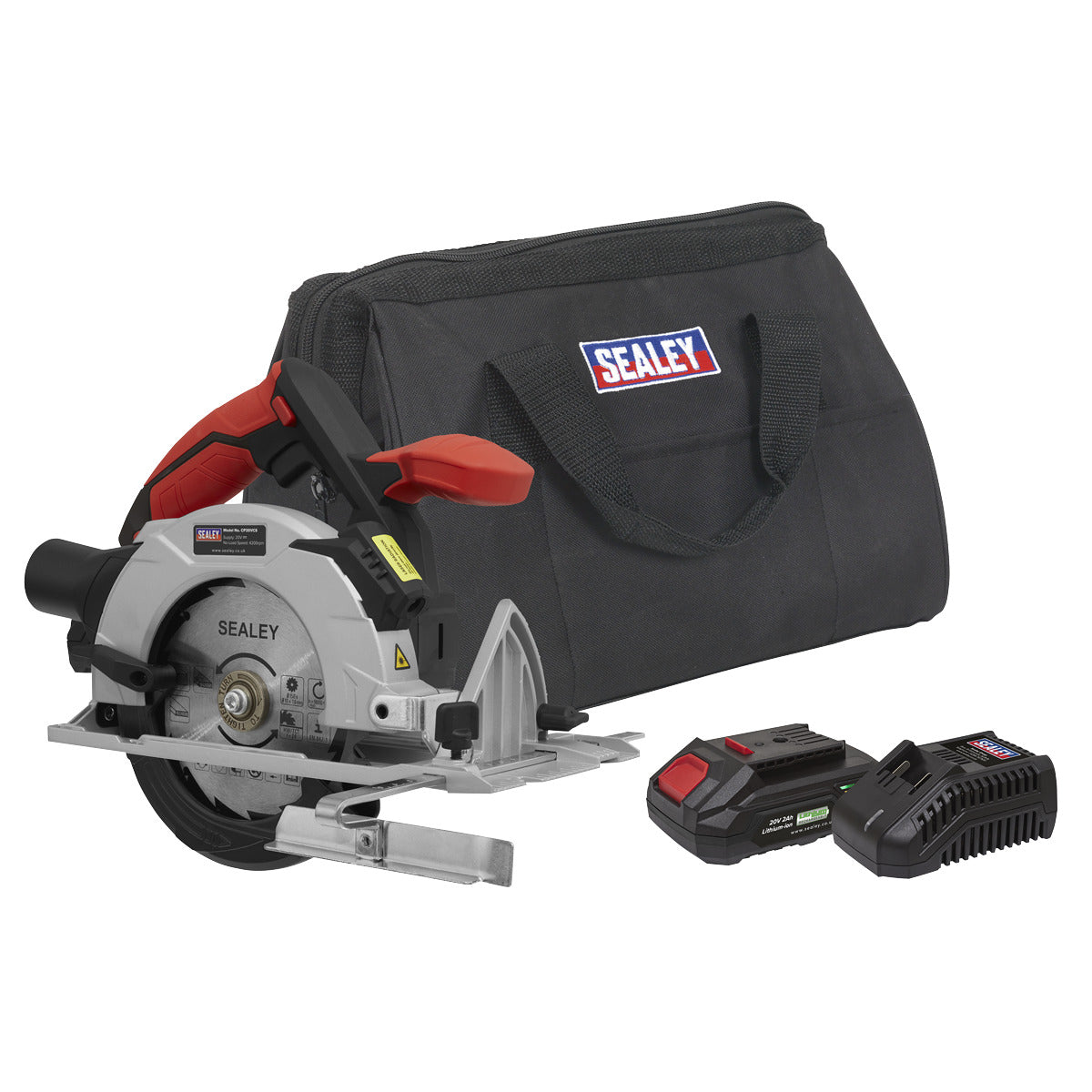 Sealey SV20 Series 150mm Cordless Circular Saw Kit 20V 2Ah CP20VCSKIT1