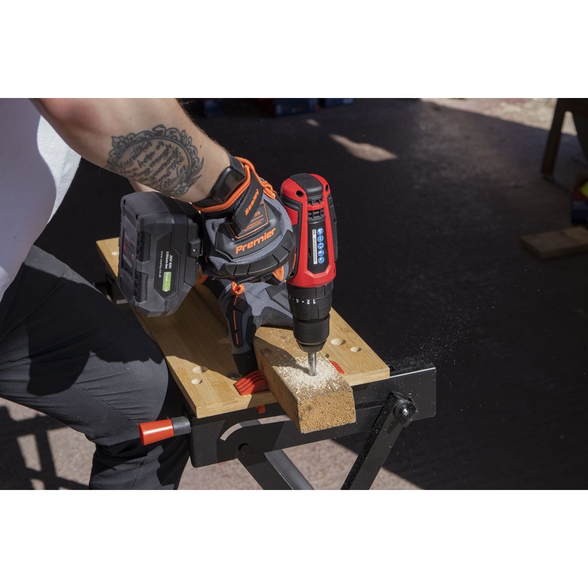 Sealey SV20 Series 13mm Cordless Combi Drill 20V - Body Only - Image 7