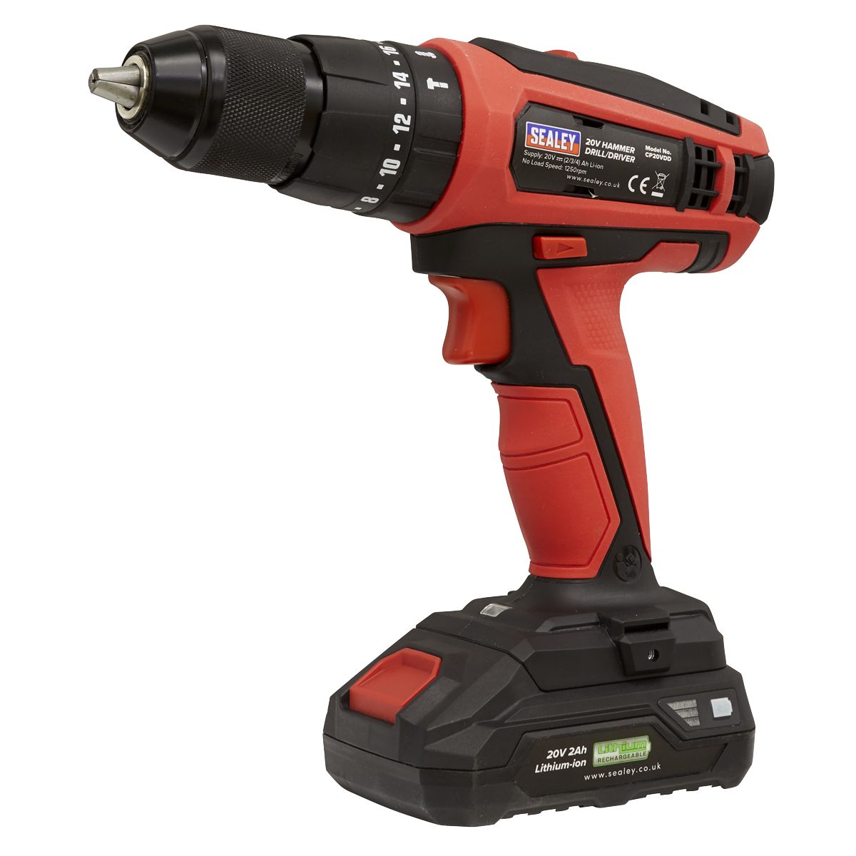 Sealey SV20 Series 13mm Cordless Combi Drill 20V - Body Only - Image 8