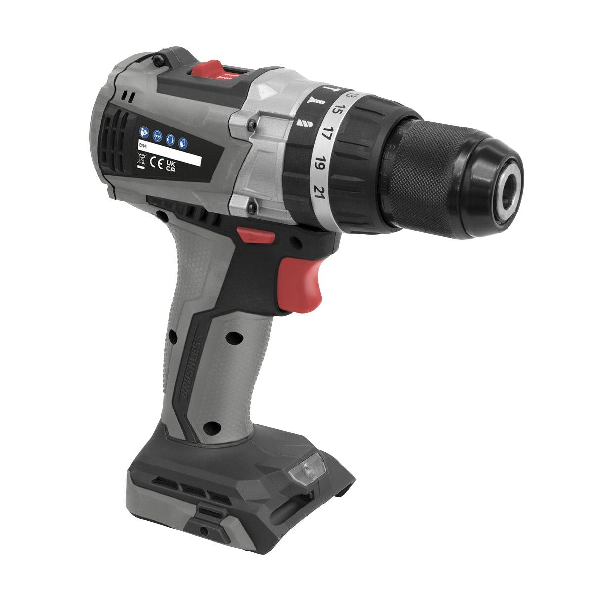 Sealey Premier SV20 Series 13mm Brushless Cordless Combi Drill 20V - Body Only - Image 4