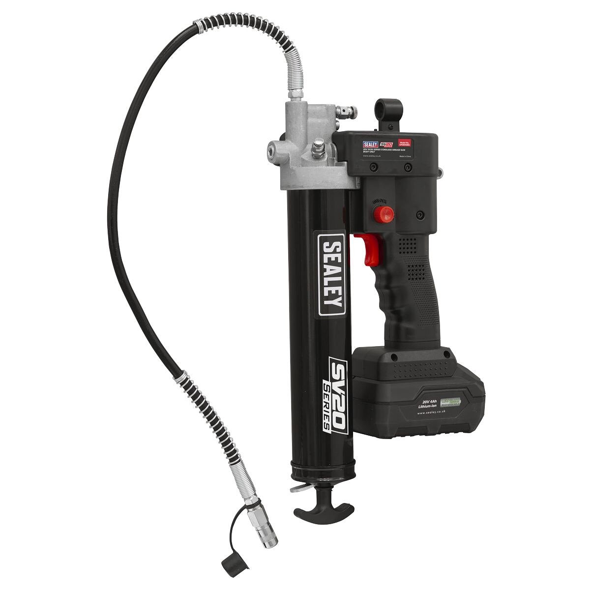 Sealey SV20 Series Cordless Grease Gun 20V - Body Only - Image 8