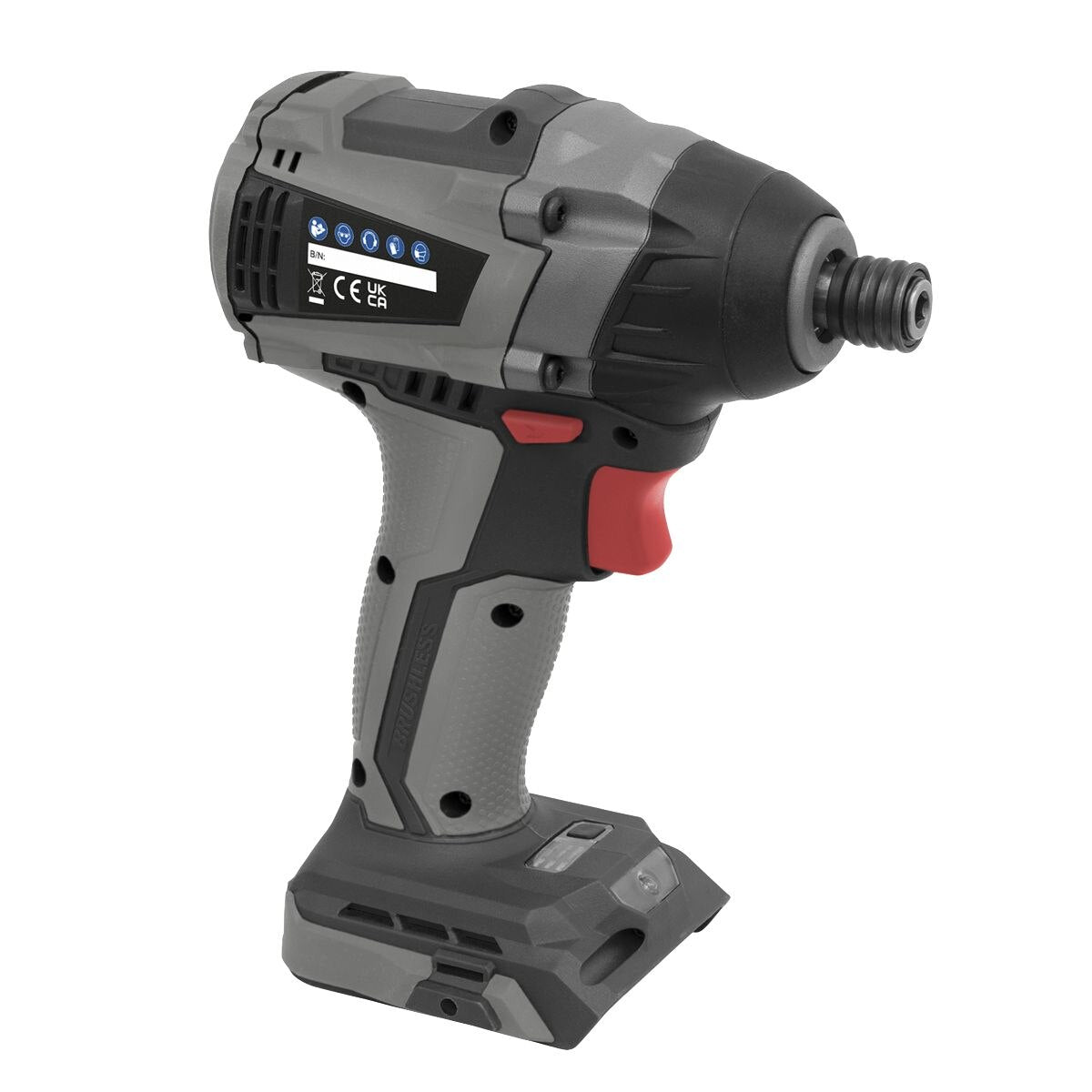Sealey Premier SV20 Series 1/4"Hex Brushless Cordless Impact Driver 20V - Body Only - Image 4