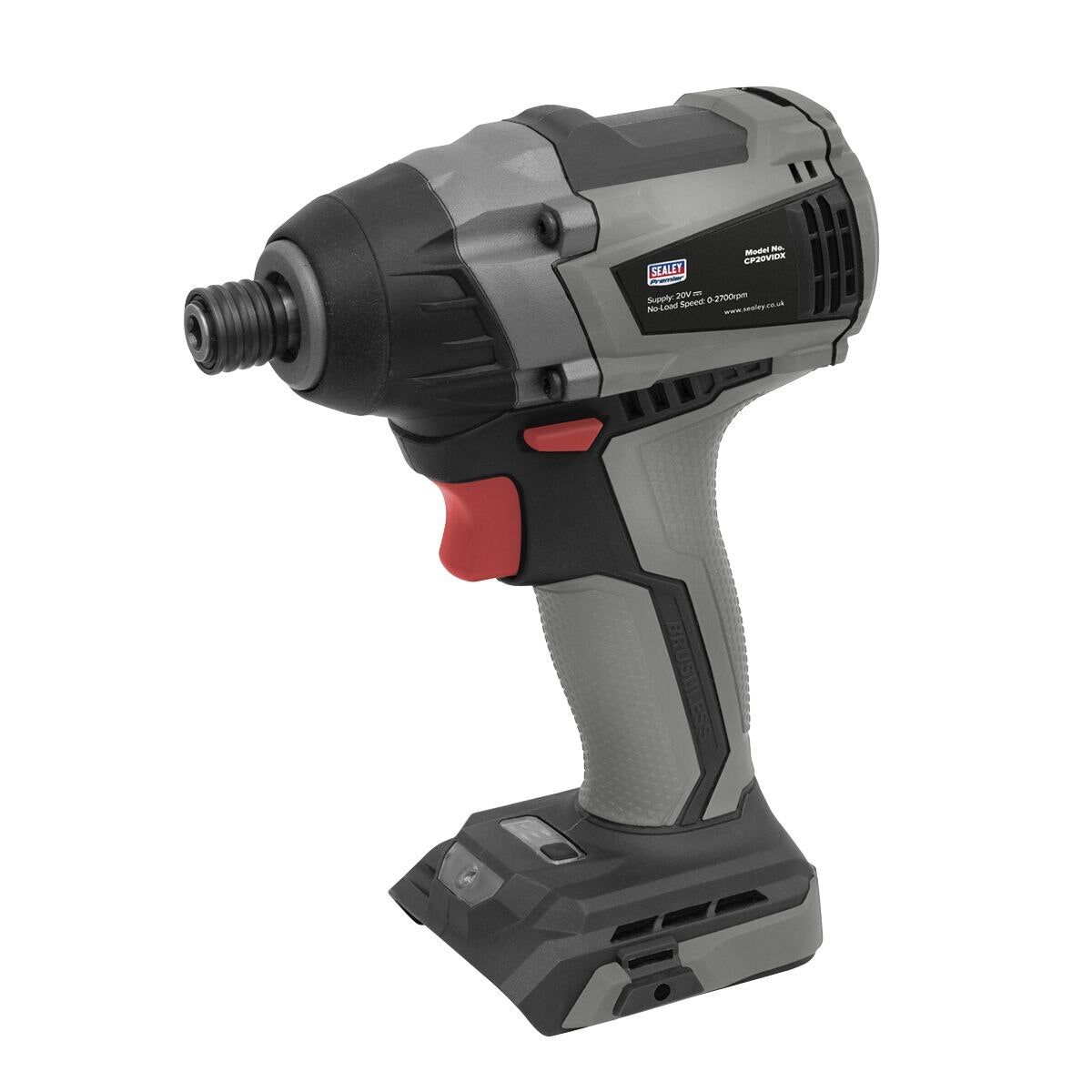 Sealey Premier SV20 Series 1/4"Hex Brushless Cordless Impact Driver 20V - Body Only - Image 7