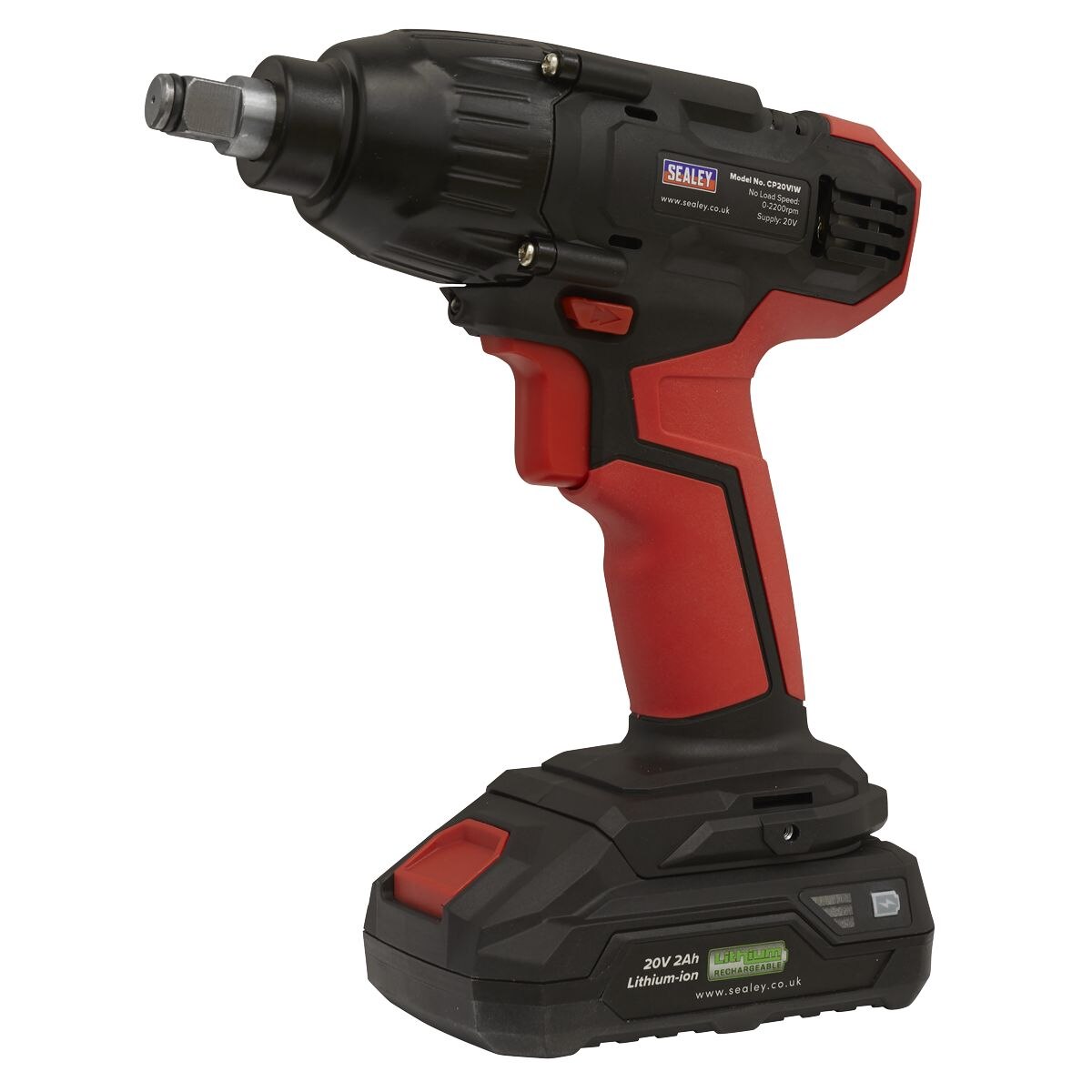Sealey SV20 Series 1/2"Sq Drive Impact Wrench 20V - Body Only - Image 6