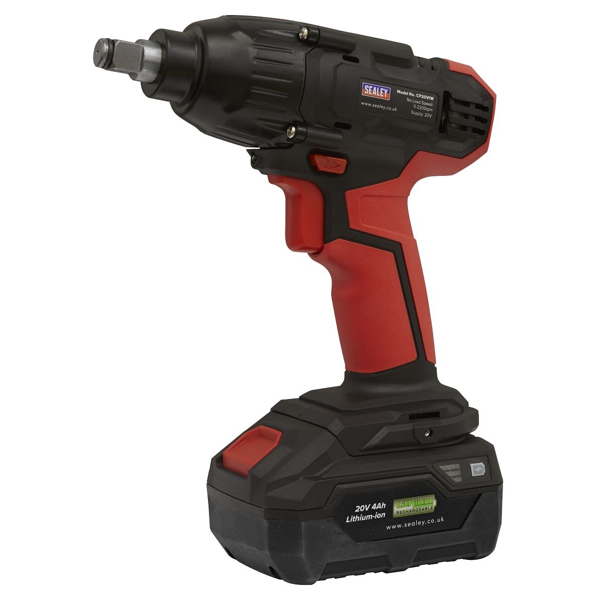 Sealey SV20 Series 1/2"Sq Drive Impact Wrench 20V - Body Only - Image 7