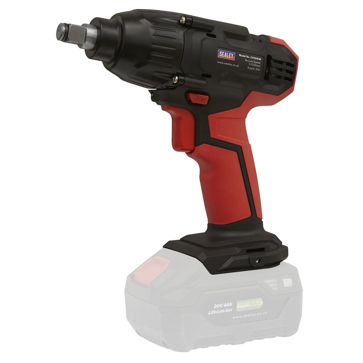 Sealey SV20 Series 1/2"Sq Drive Impact Wrench Kit 20V 4Ah - Image 5