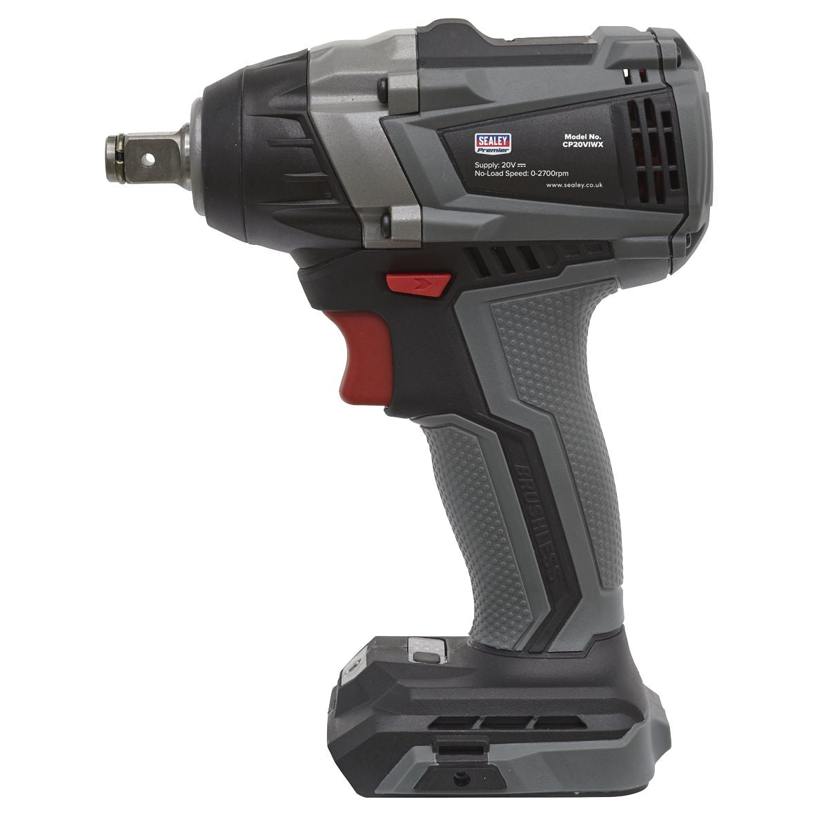 Sealey Premier SV20 Series 1/2"Sq Drive Brushless Cordless Impact Wrench 20V - Body Only - Image 4