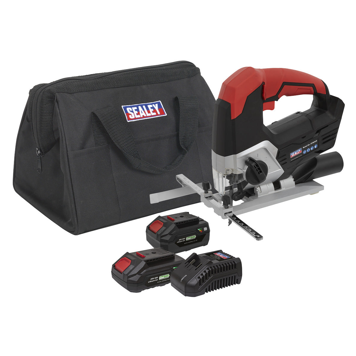 Sealey SV20 Series Cordless Jigsaw Kit 20V - 2 Batteries CP20VJSKIT