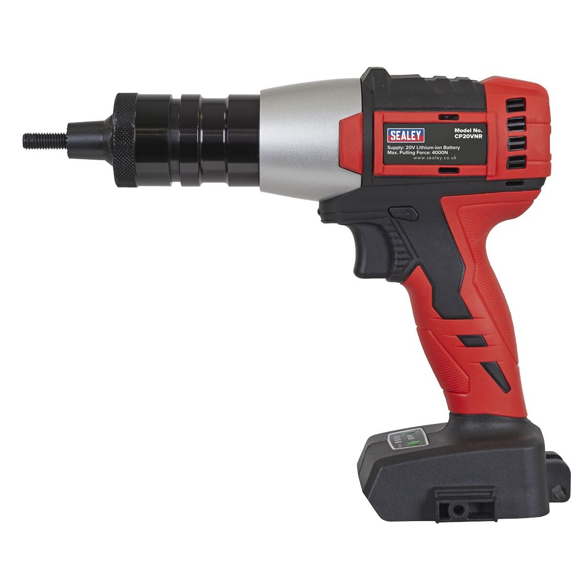 Sealey SV20 Series Brushless Cordless Nut Riveter 20 V - Body Only - Image 5