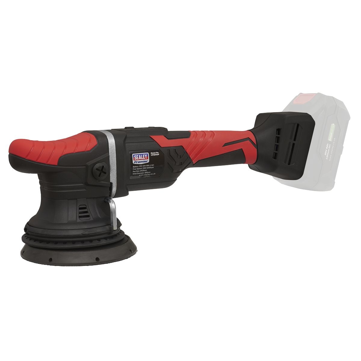 Sealey Premier SV20 Series 125mm Cordless Orbital Polisher 20V - Body Only - Image 1
