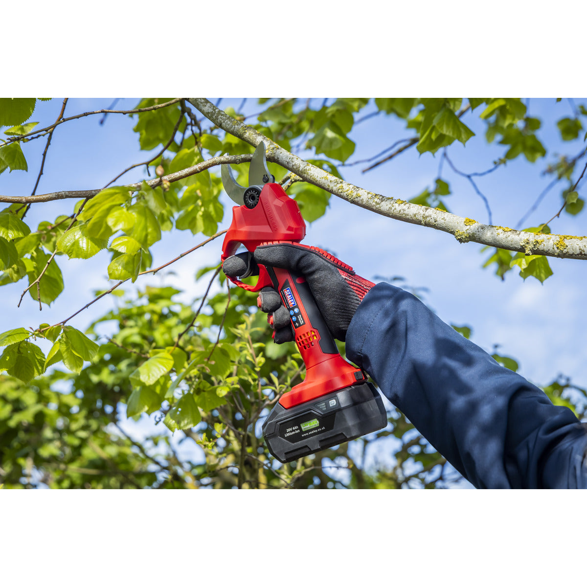 Sealey SV20 Series Brushless Cordless Pruning Shears Kit 20V 2Ah - 2 Batteries CP20VPSKIT