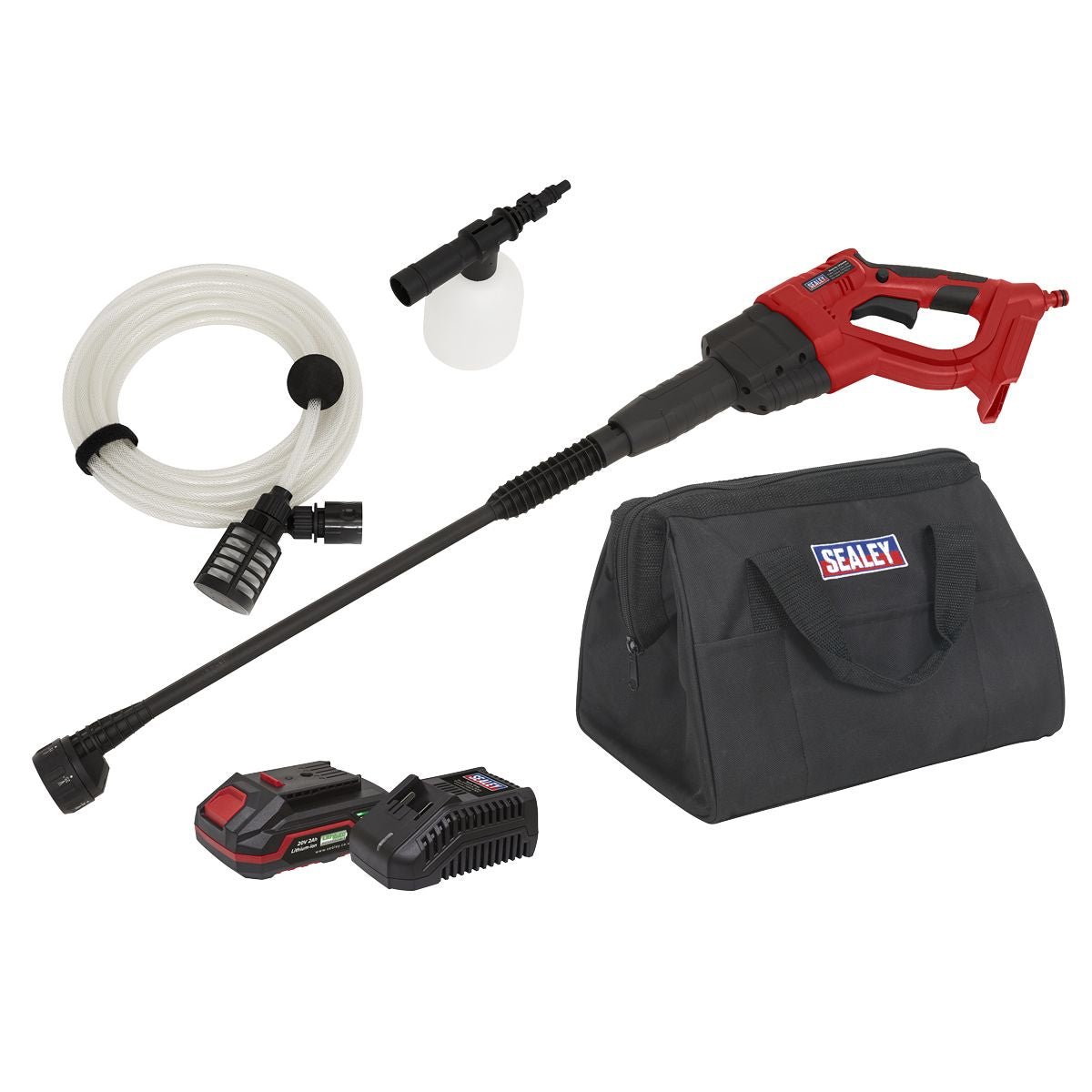 Sealey SV20 Series Cordless Pressure Washer Kit 20V 2Ah - Image 1