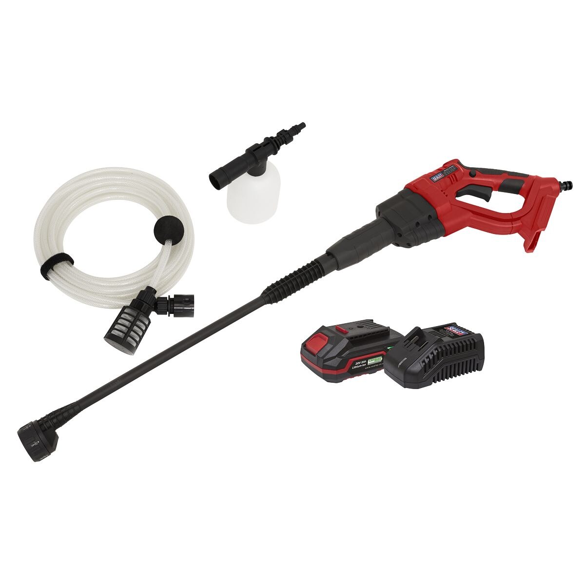 Sealey SV20 Series Cordless Pressure Washer Kit 20V 2Ah - Image 10