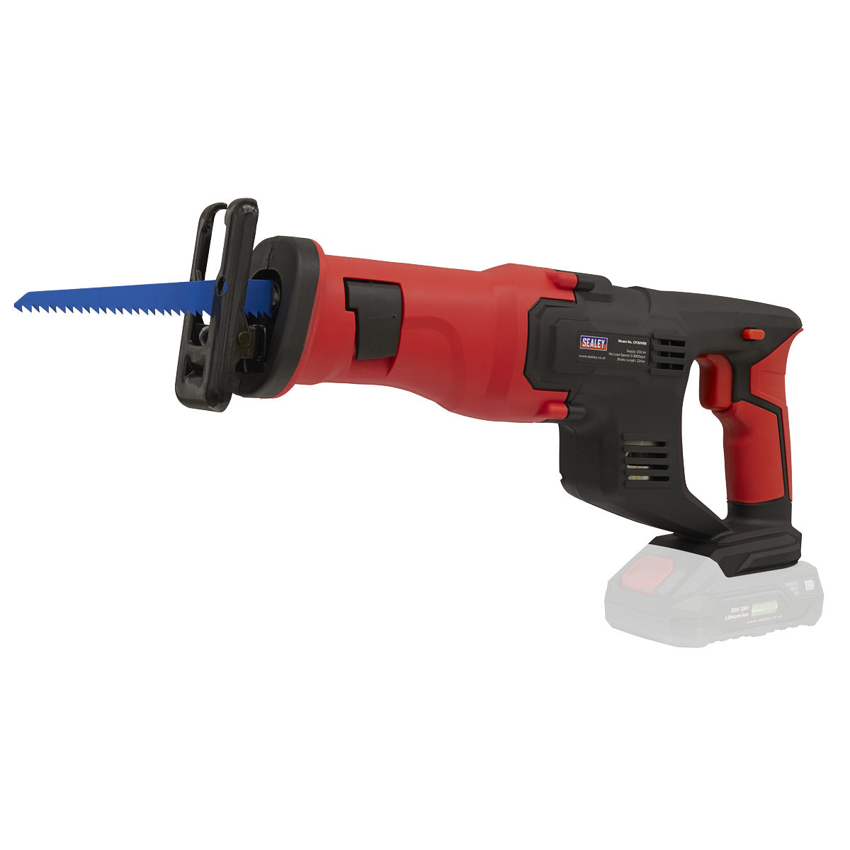 Sealey SV20 Series Cordless Reciprocating Saw 20V - 2 Batteries CP20VRSKIT