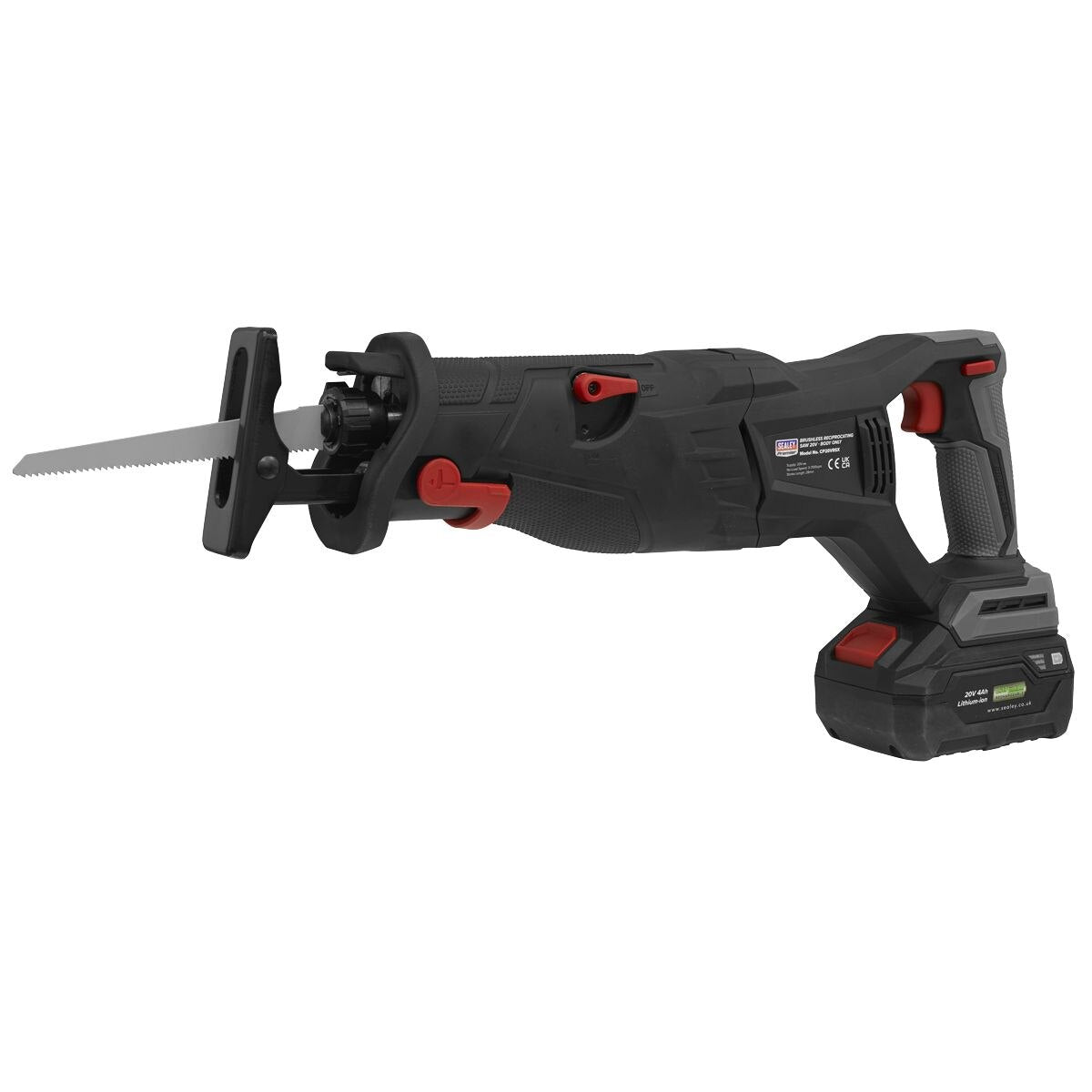 Sealey Premier SV20 Series Brushless Cordless Reciprocating Saw 20V - Body Only - Image 7