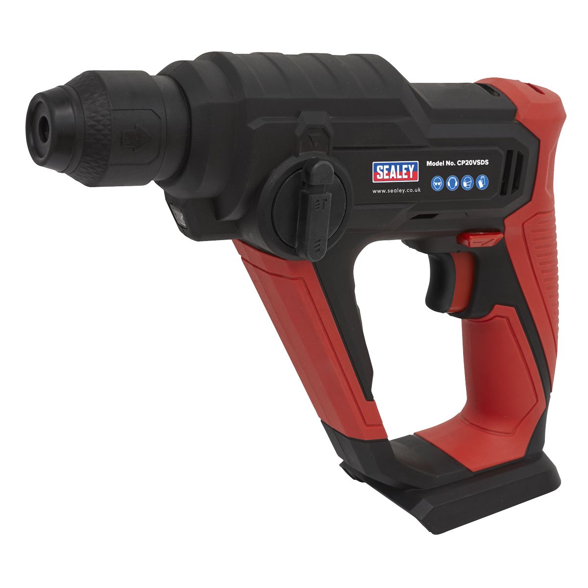 Sealey SV20 Series SDS Plus Cordless Rotary Hammer Drill 20V - Body Only - Image 3