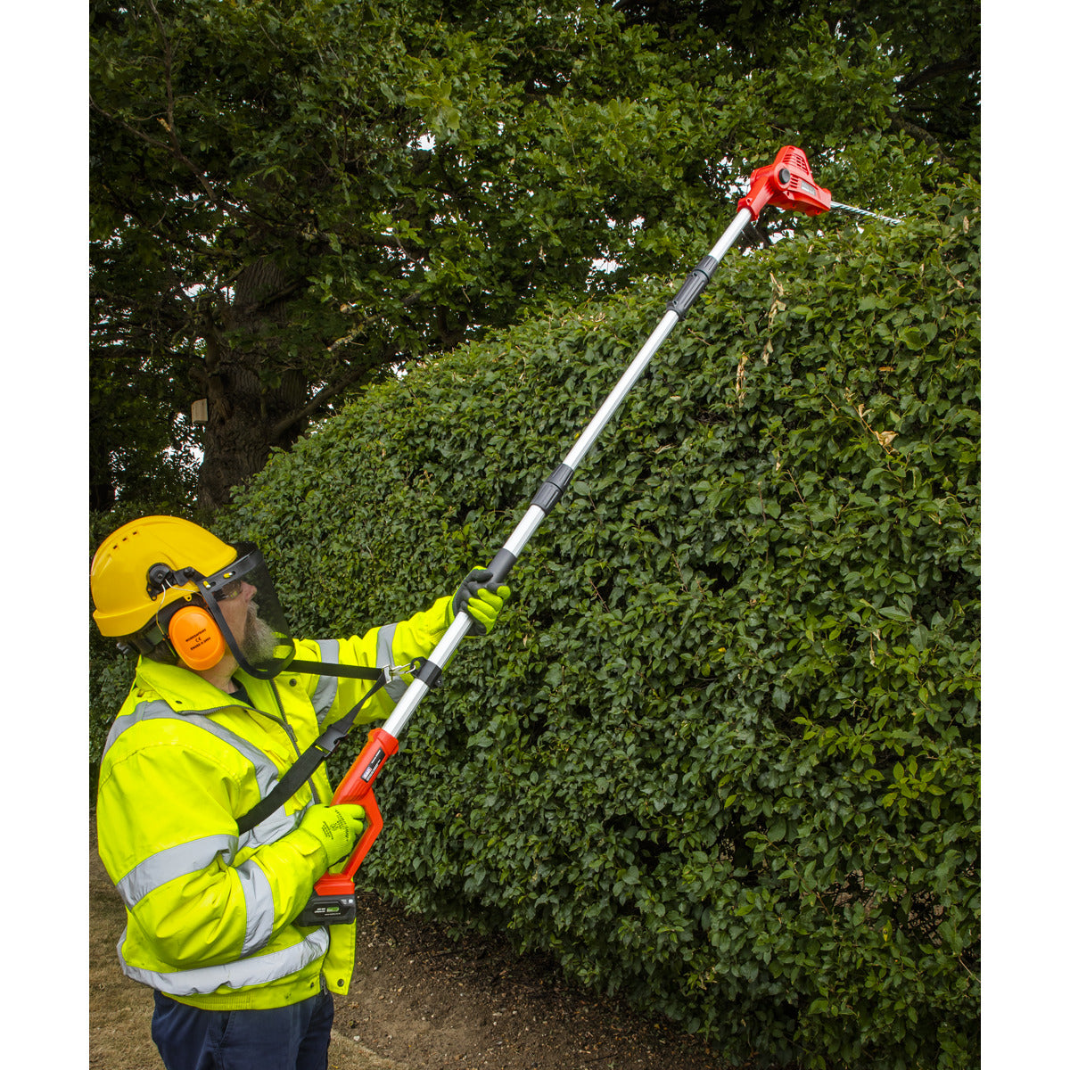 Sealey SV20 Series Cordless Telescopic Hedge Trimmer Kit 20V 2Ah CP20VTP01