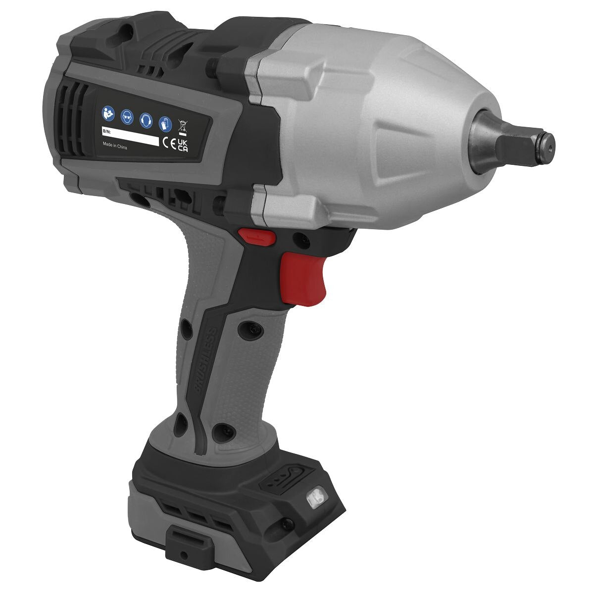 Sealey Premier SV20 Series 1/2"Sq Drive Brushless Cordless Impact Wrench 20V - Body Only - Image 8