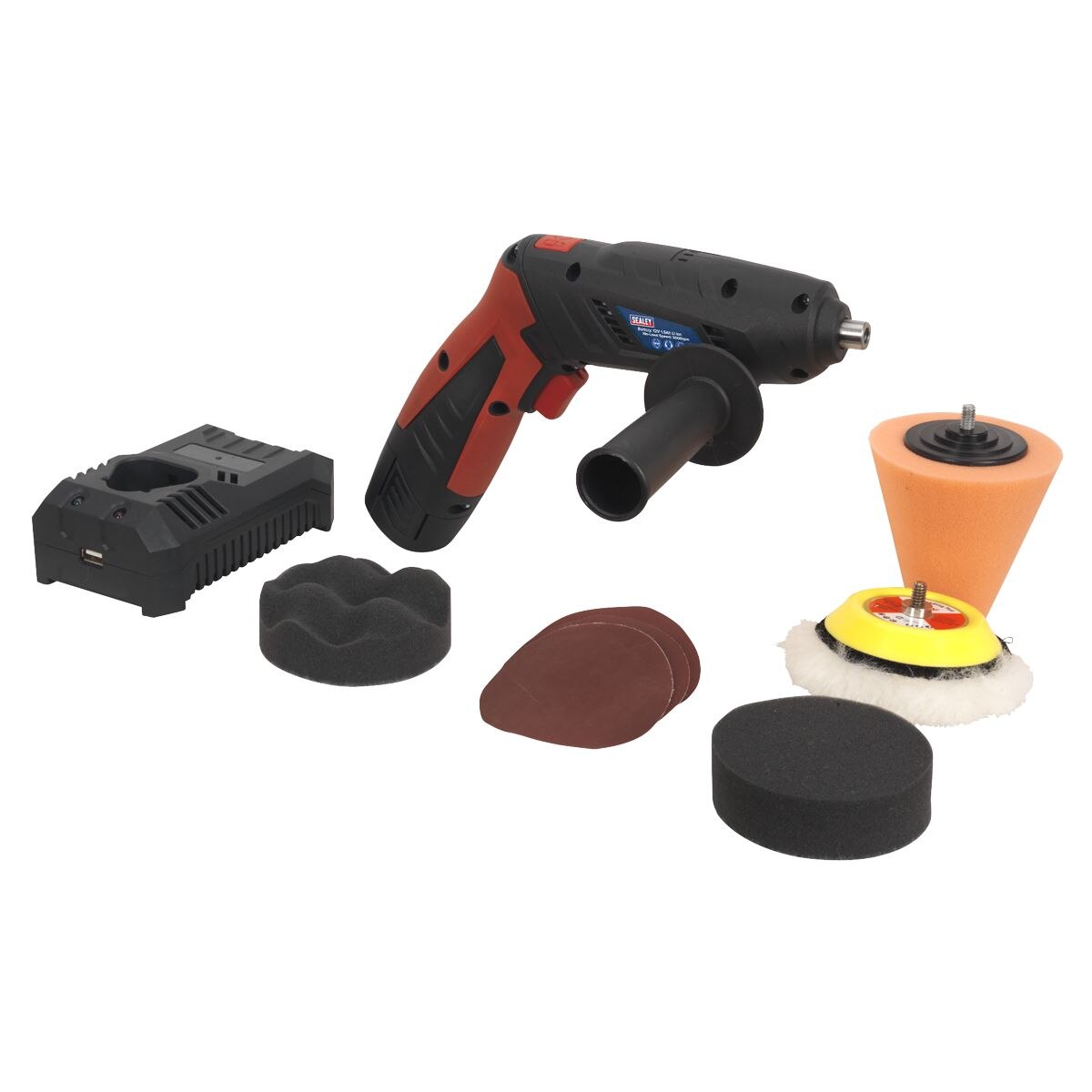 Sealey Cordless Mini Sander/Polisher Kit 75mm 12V - Image 4