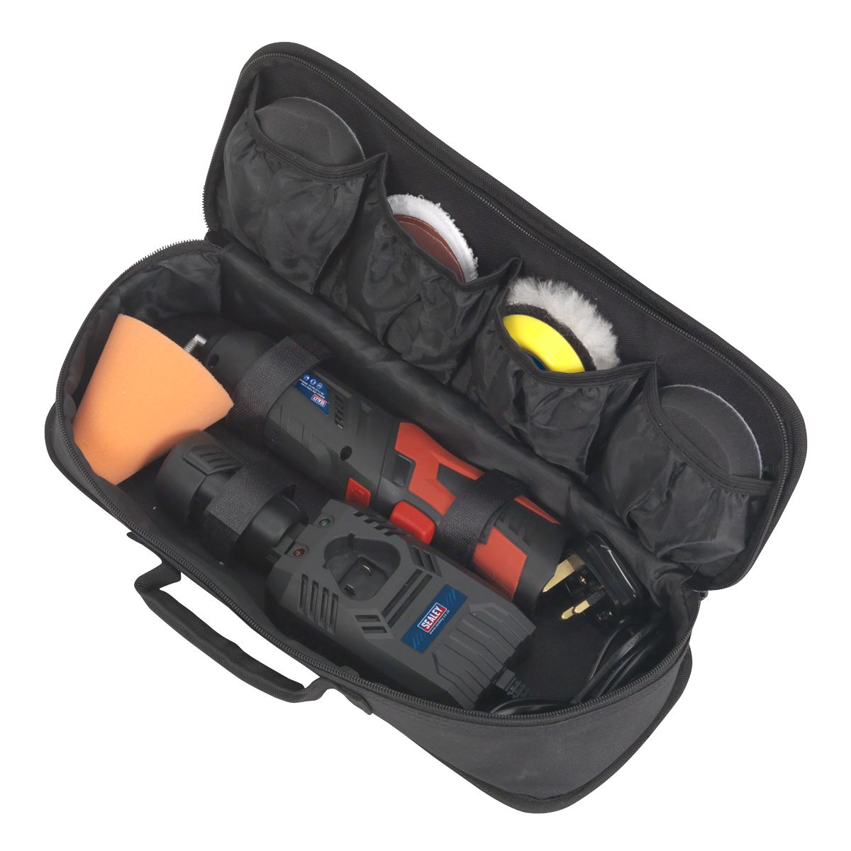 Sealey Cordless Mini Sander/Polisher Kit 75mm 12V - Image 7