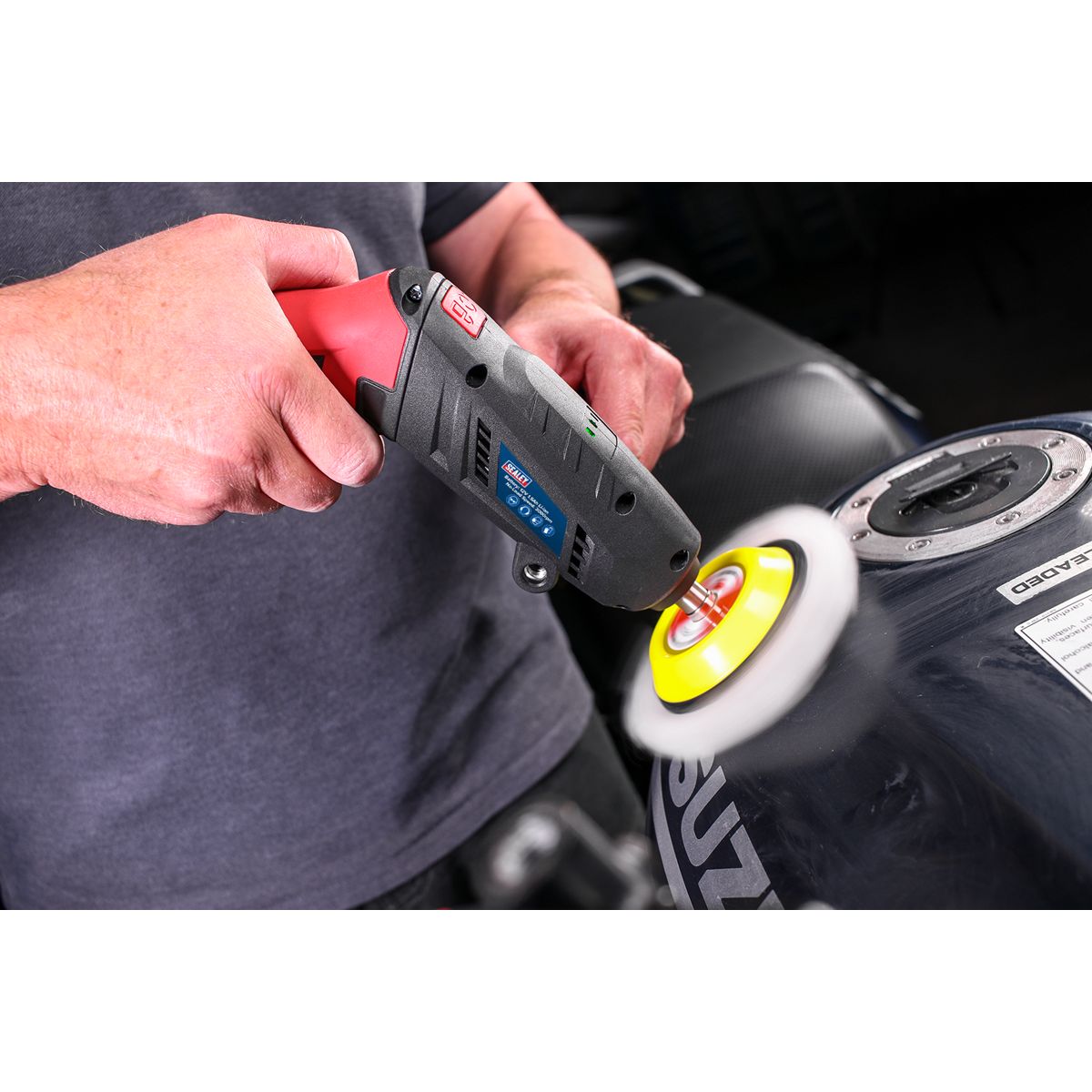 Sealey Cordless Mini Sander/Polisher Kit 75mm 12V - Image 10