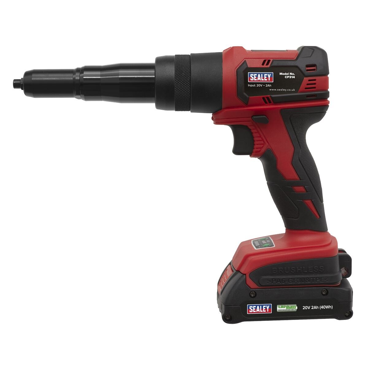 Sealey Cordless Riveter 20V 2Ah - Image 3