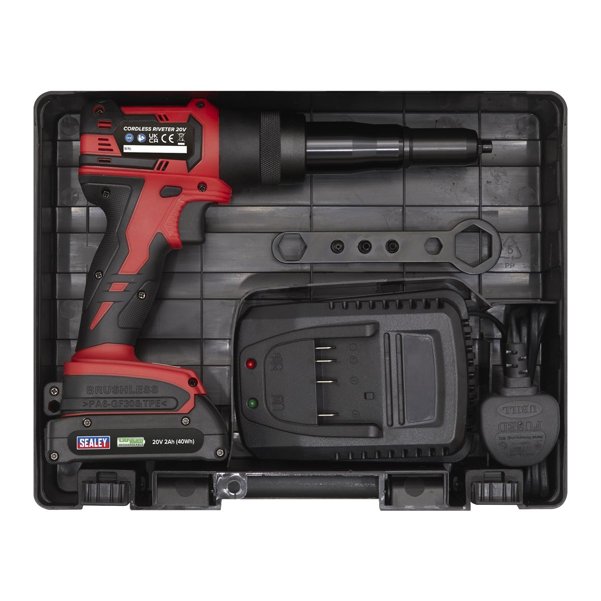 Sealey Cordless Riveter 20V 2Ah - Image 5