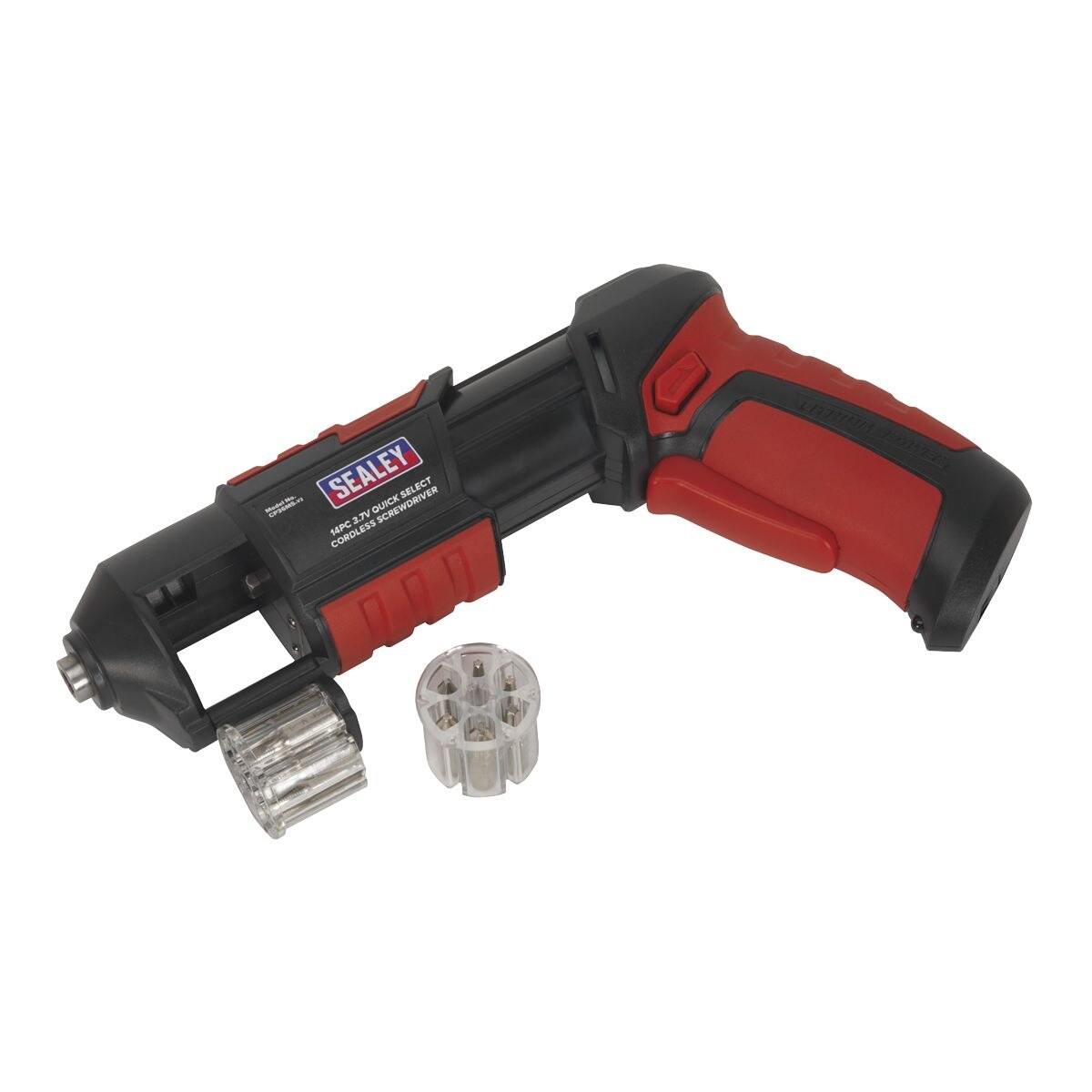 Sealey Cordless Quick Select Screwdriver 3.7V 14pc - Image 6