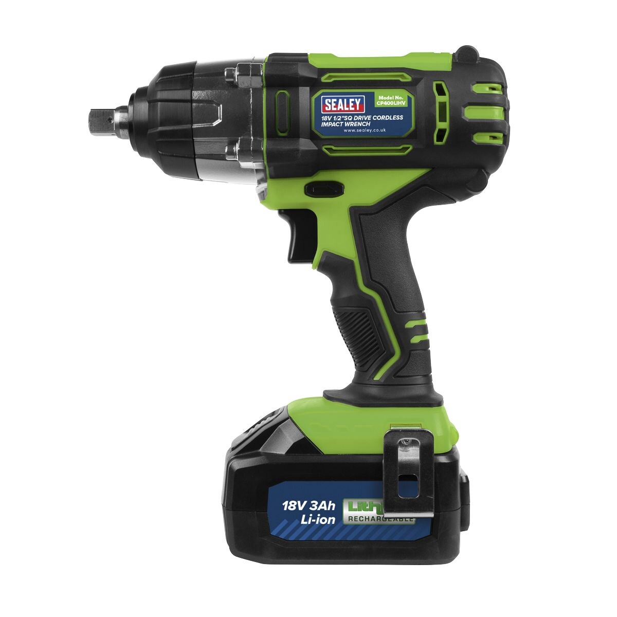 Sealey 1/2"Sq Drive Cordless Impact Wrench 18V 3Ah - Image 3